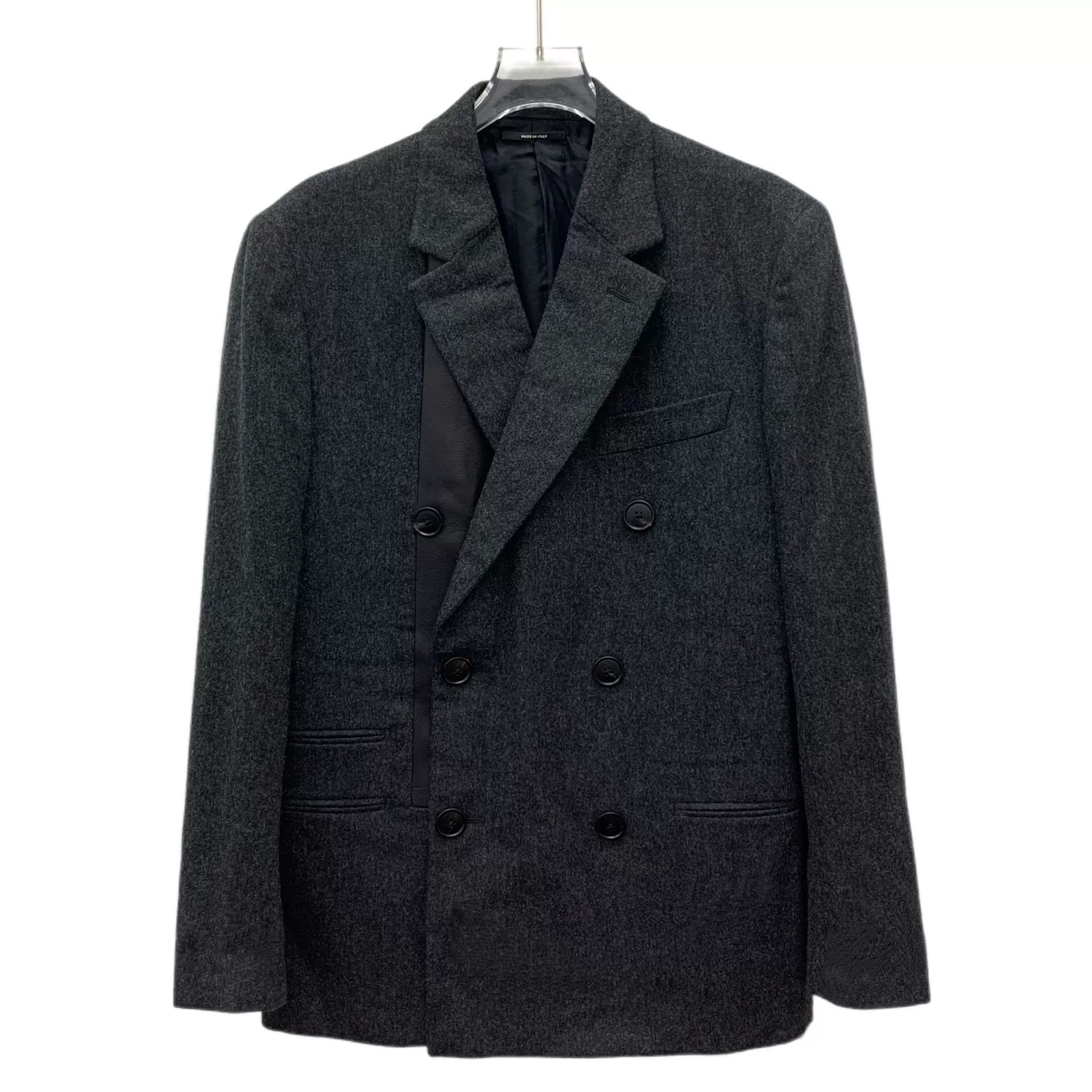 Hermes Hermes Wool Lambskin Trim Double Breasted Blazer 36R Size 36R - 1 Thumbnail