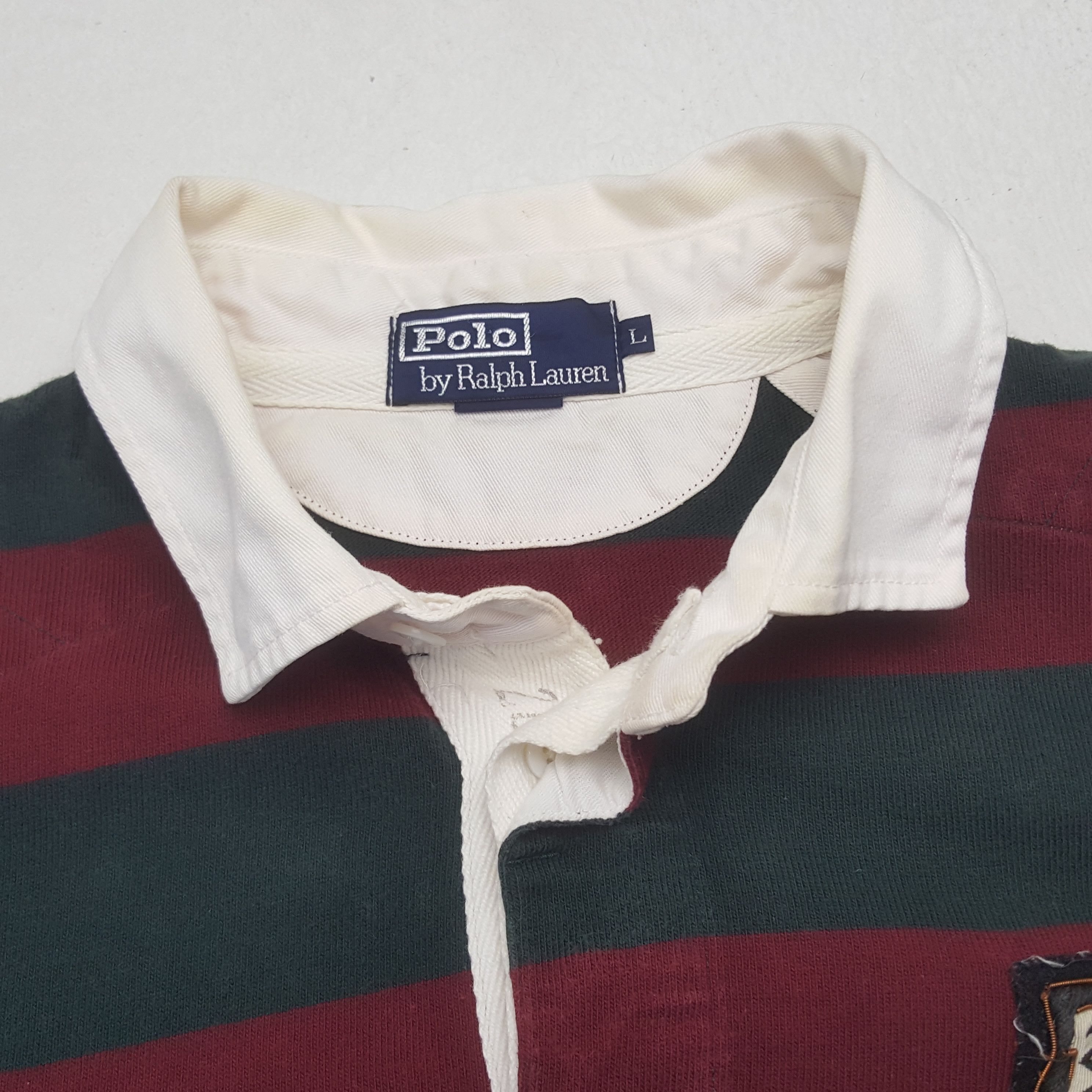Polo Ralph Lauren Vintage Polo Ralph Lauren American Strips Polos RR18 Size US XL / EU 56 / 4 - 4 Thumbnail