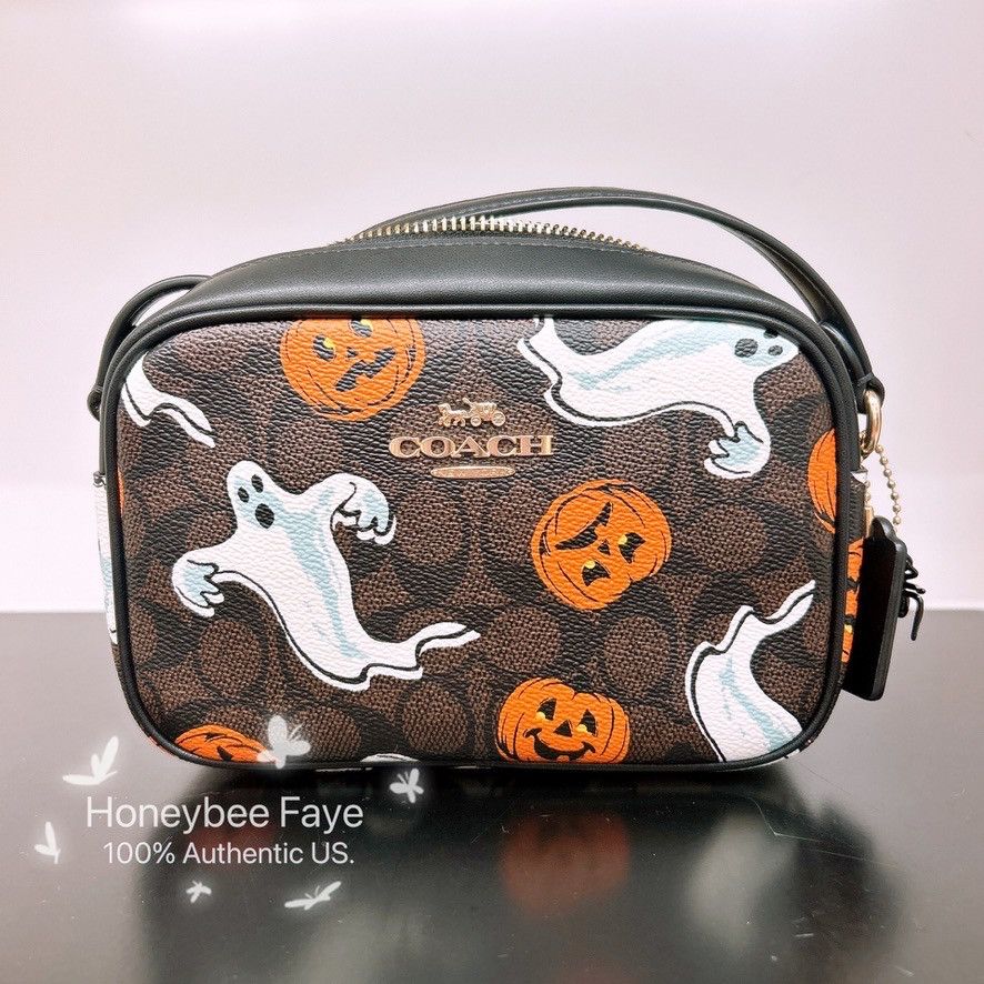 Coach Mini Jamie Camera Bag In Signature Canvas With Halloween Size ONE SIZE - 2 Thumbnail