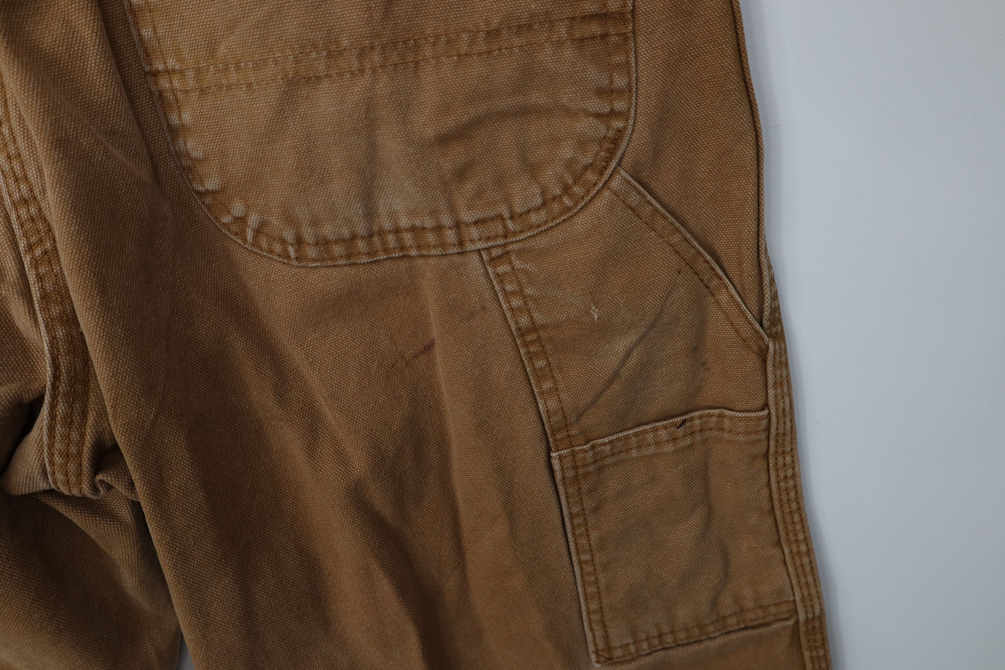 Dickies Vintage Y2K Dickies Wide Leg Dungaree Pants Duck Brown Size US 34 / EU 50 - 15 Thumbnail