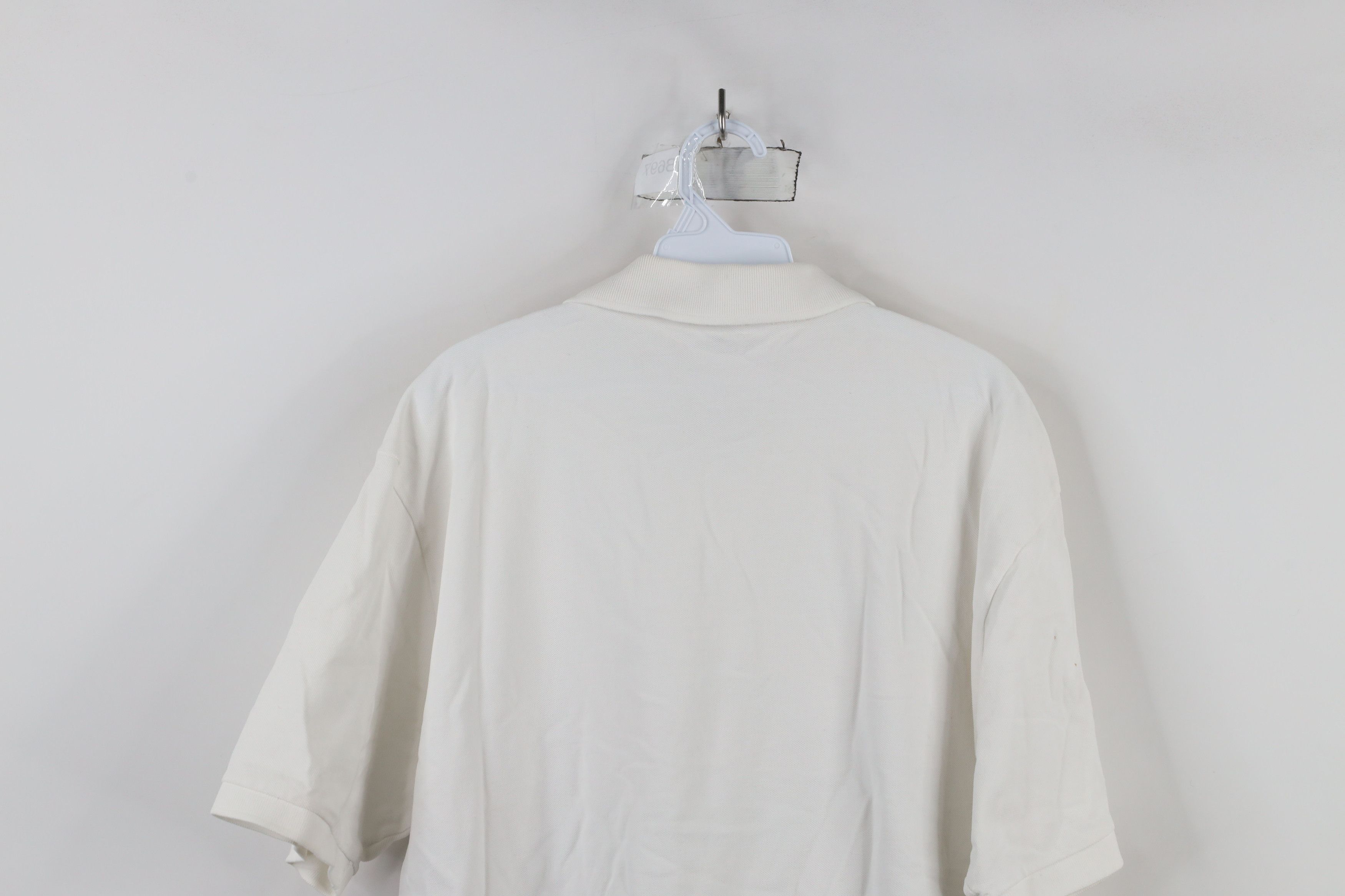 J.Crew × Vintage Vintage Y2K 2004 J Crew Blank Pique Cotton Polo Shirt White Size US XL / EU 56 / 4 - 12 Thumbnail