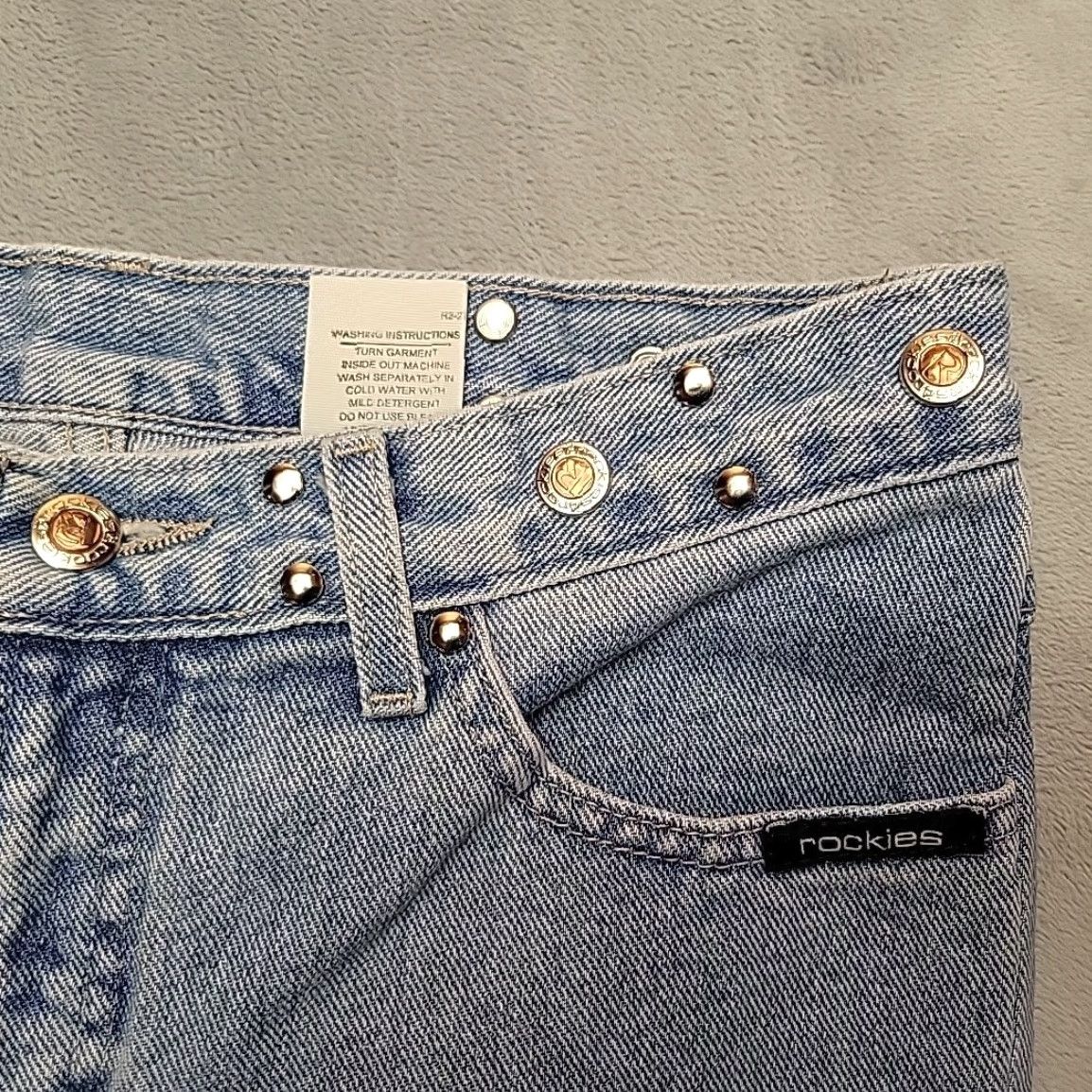 Vintage VINTAGE Rockies Jeans Women 29 9 30x30 Blue Denim Western Horse Riding 90s Y2K Womens Jeans Size 29" - 4 Thumbnail