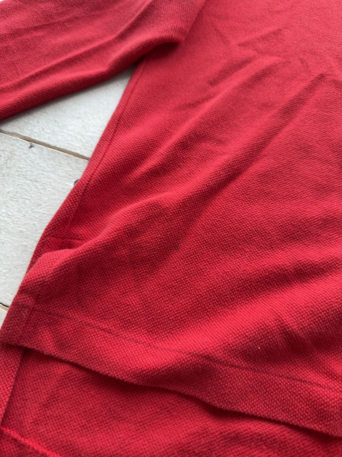 Polo Ralph Lauren 00s. Polo Ralph Lauren Red Long Sleeve Polo Shirt Vintage L Size US L / EU 52-54 / 3 - 7 Thumbnail