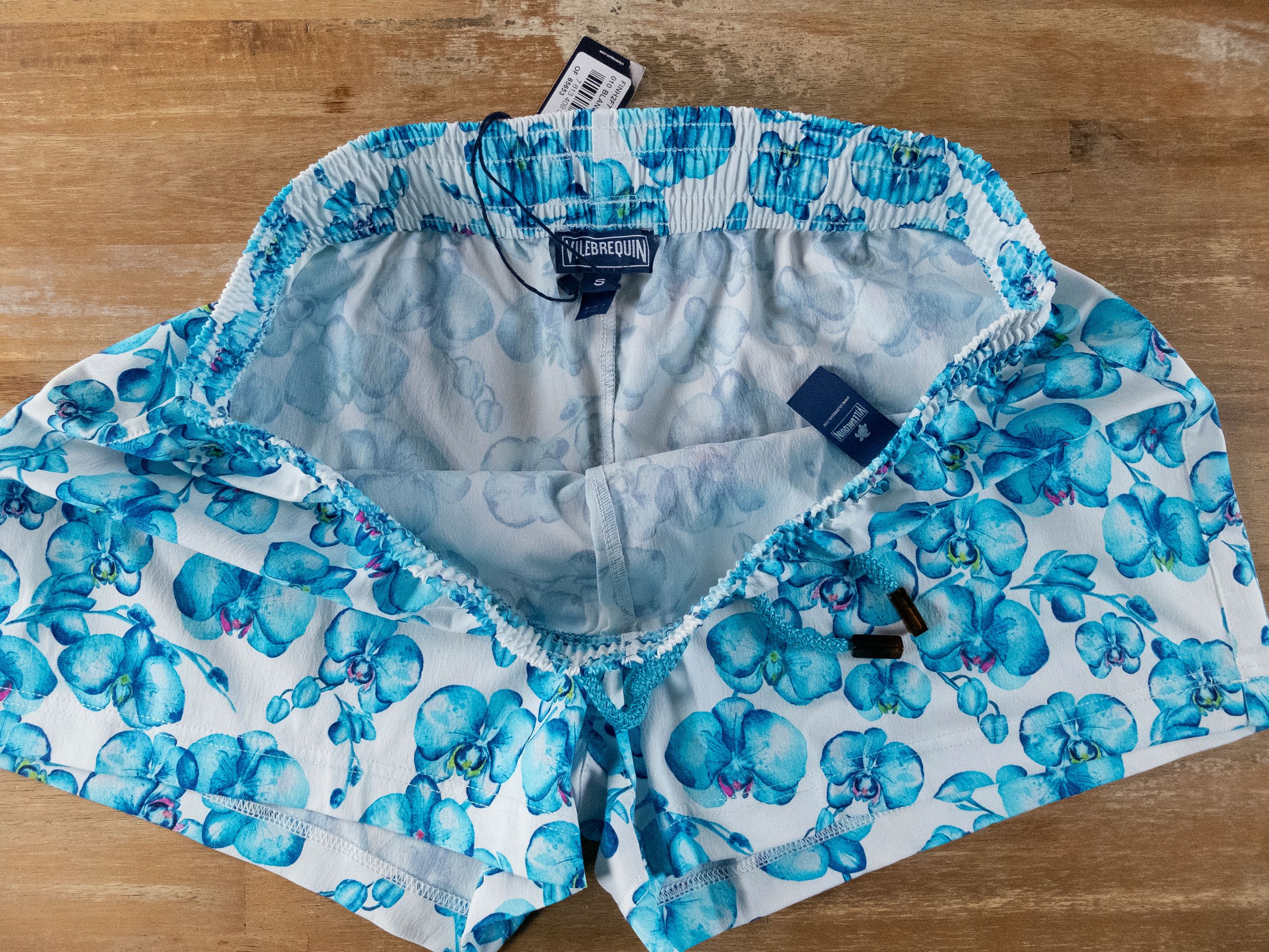 Vilebrequin VILEBREQUIN Orchid white blue floral swim shorts Small Size 30" / US 8 / IT 44 - 7 Thumbnail