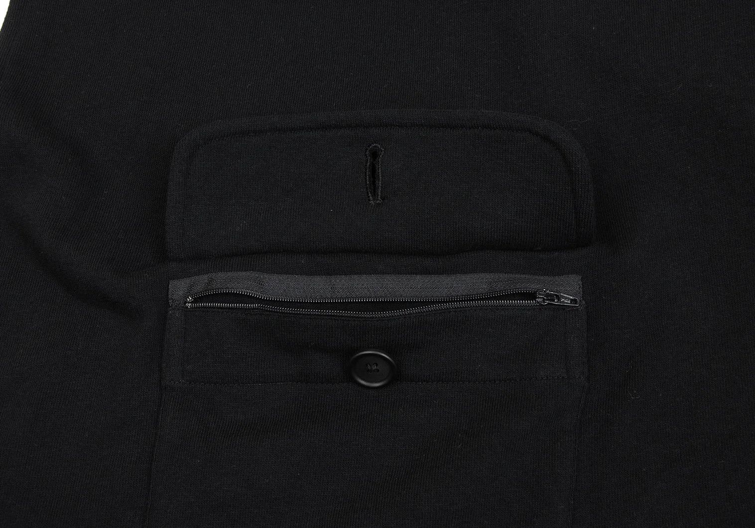 Yohji Yamamoto Yohji Yamamoto Cotton Sweat Mant Coat Black 3 Size US L / EU 52-54 / 3 - 13 Thumbnail