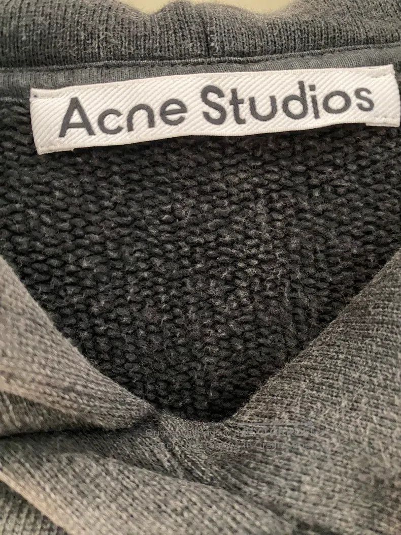 Acne Studios Hooded Washed Gray Sweatshirt