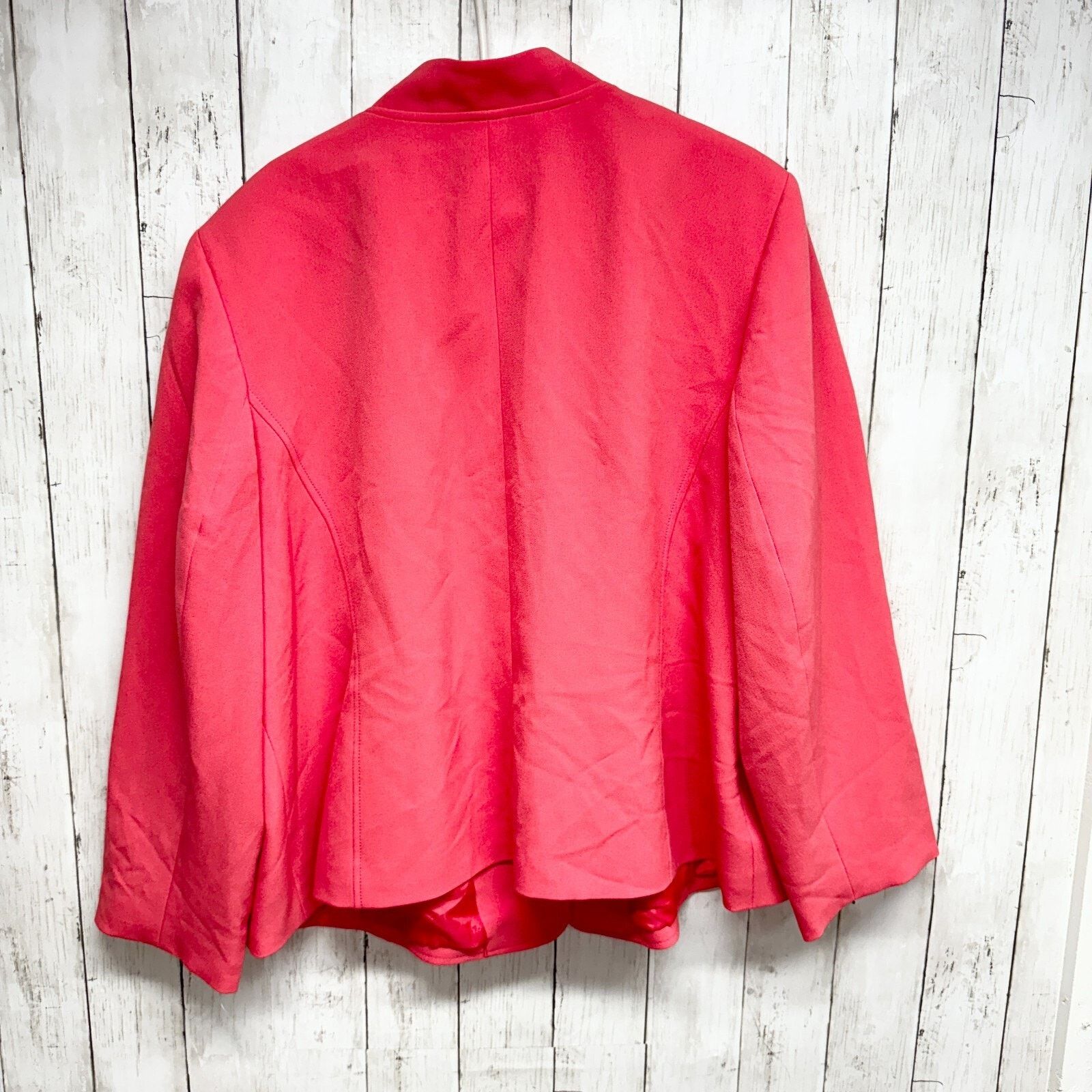 Jones New York Jones New York Jacket 24W Single Button Hot Pink Coat Blazer Size 4XL / US 24-26 - 8 Thumbnail