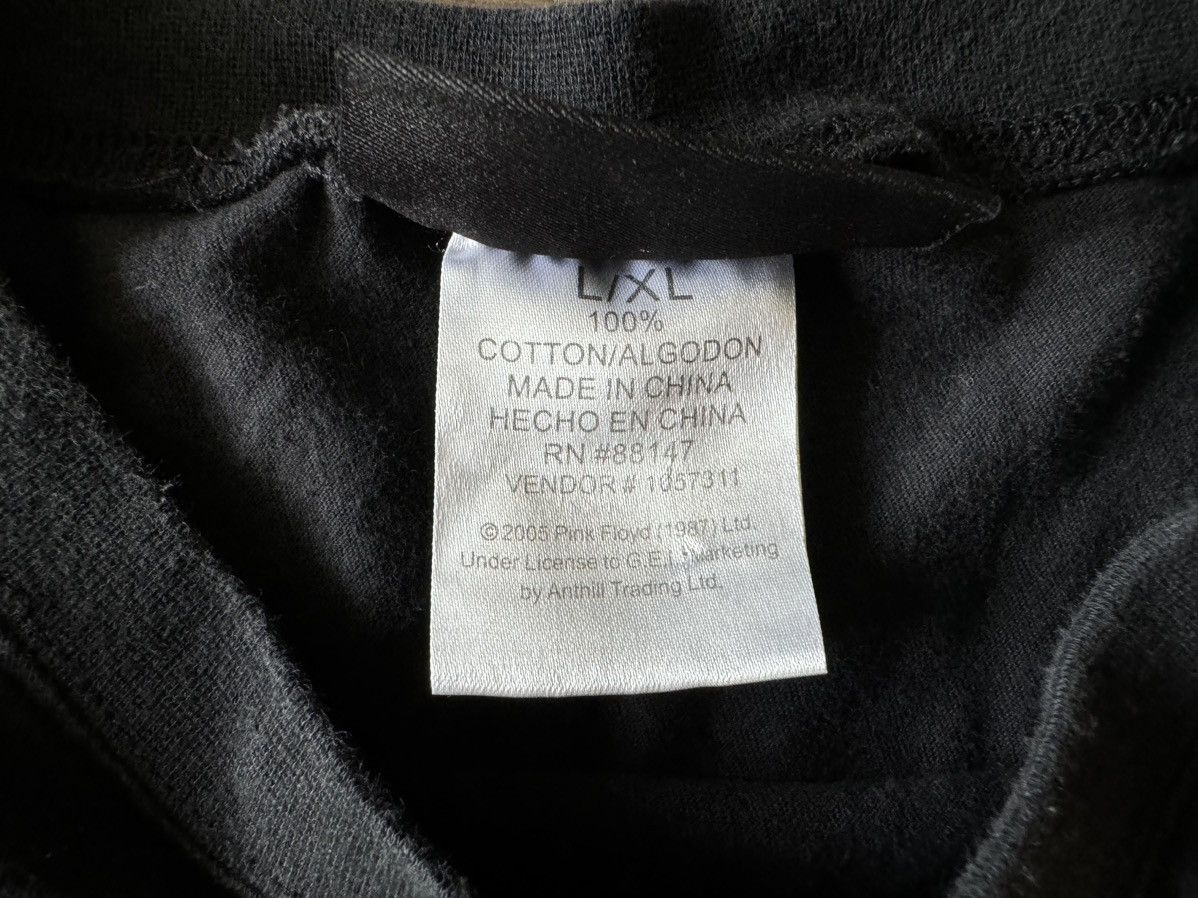 Band Tees × Pink Floyd × Vintage Pink Floyd Dark Side of The Moon Vintage 2005 T-Shirt Black Size US L / EU 52-54 / 3 - 4 Thumbnail