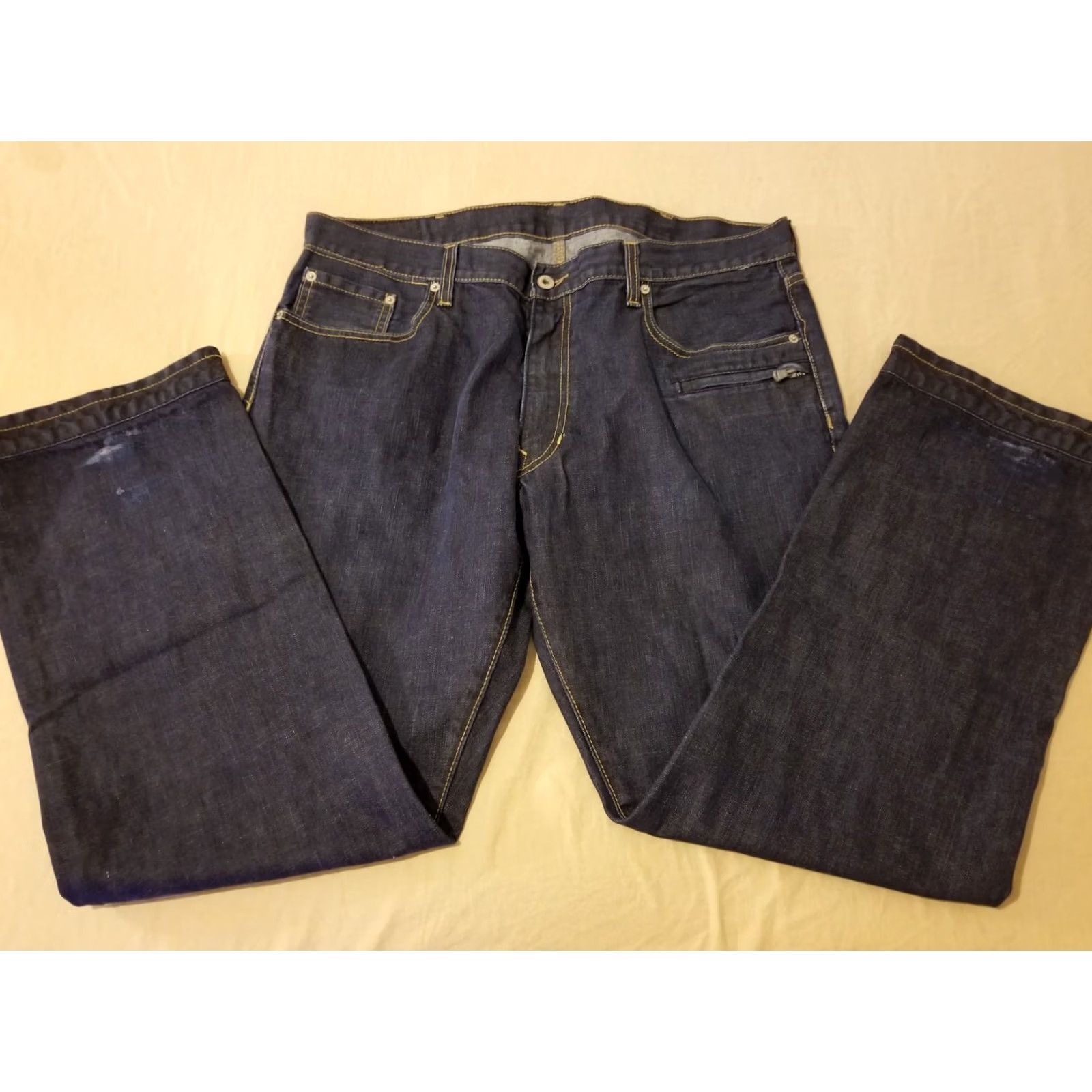 Levi's Mens Levis Jeans 40x32 Slim Straight Blue Denim Pants Size US 40 / EU 56 - 4 Thumbnail
