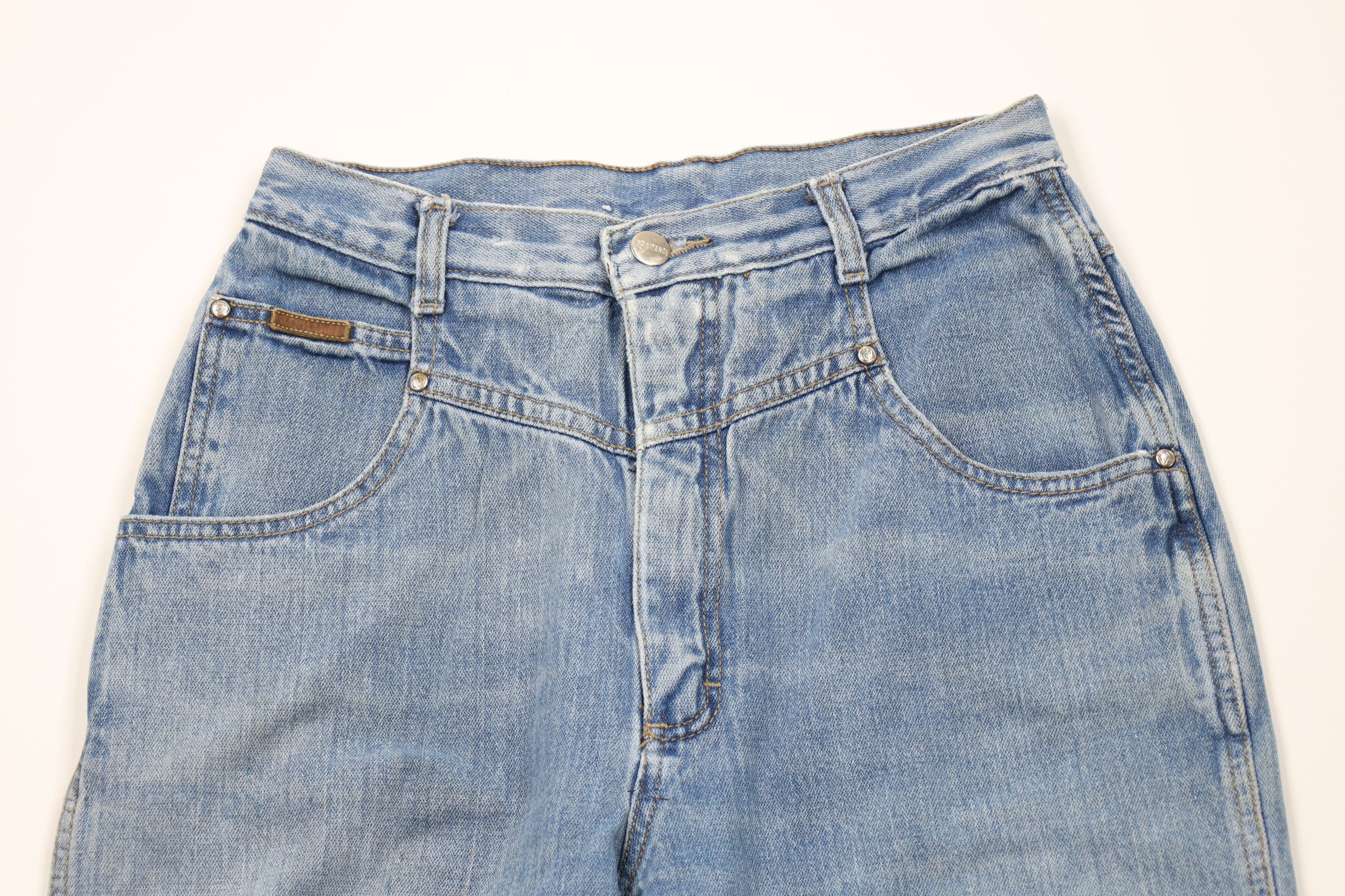 Vintage Vintage 90s Streetwear High Waist Tapered Leg Denim Jeans Size 26" / US 2 / IT 38 - 2 Thumbnail