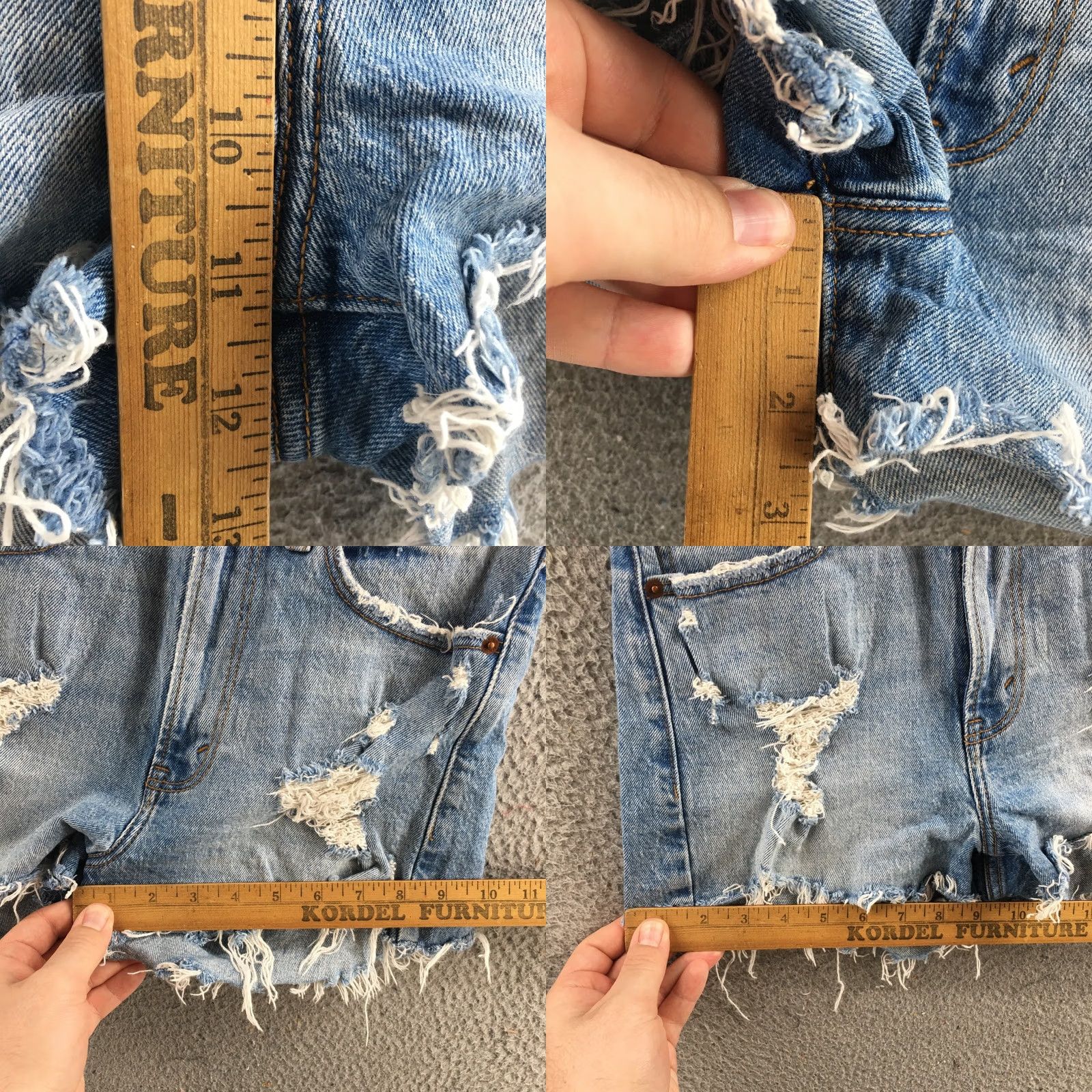 Abercrombie & Fitch Abercrombie & Fitch Mom Short Womens 26/2 Blue High Rise Zip Fly -- 27x2.5 Denim 5-Pocket Regular Mens? Size 26" / US 2 / IT 38 - 8 Thumbnail