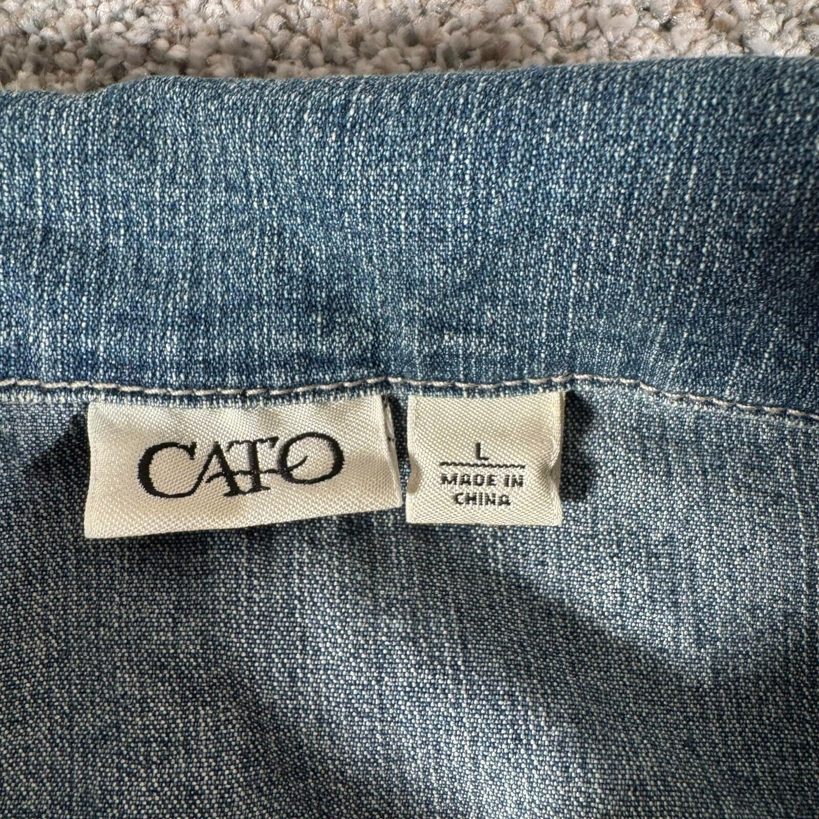 Other Cato Vest Womens Large Grunge Edgy Streetwear Studded Y2K Size L / US 10 / IT 46 - 4 Thumbnail