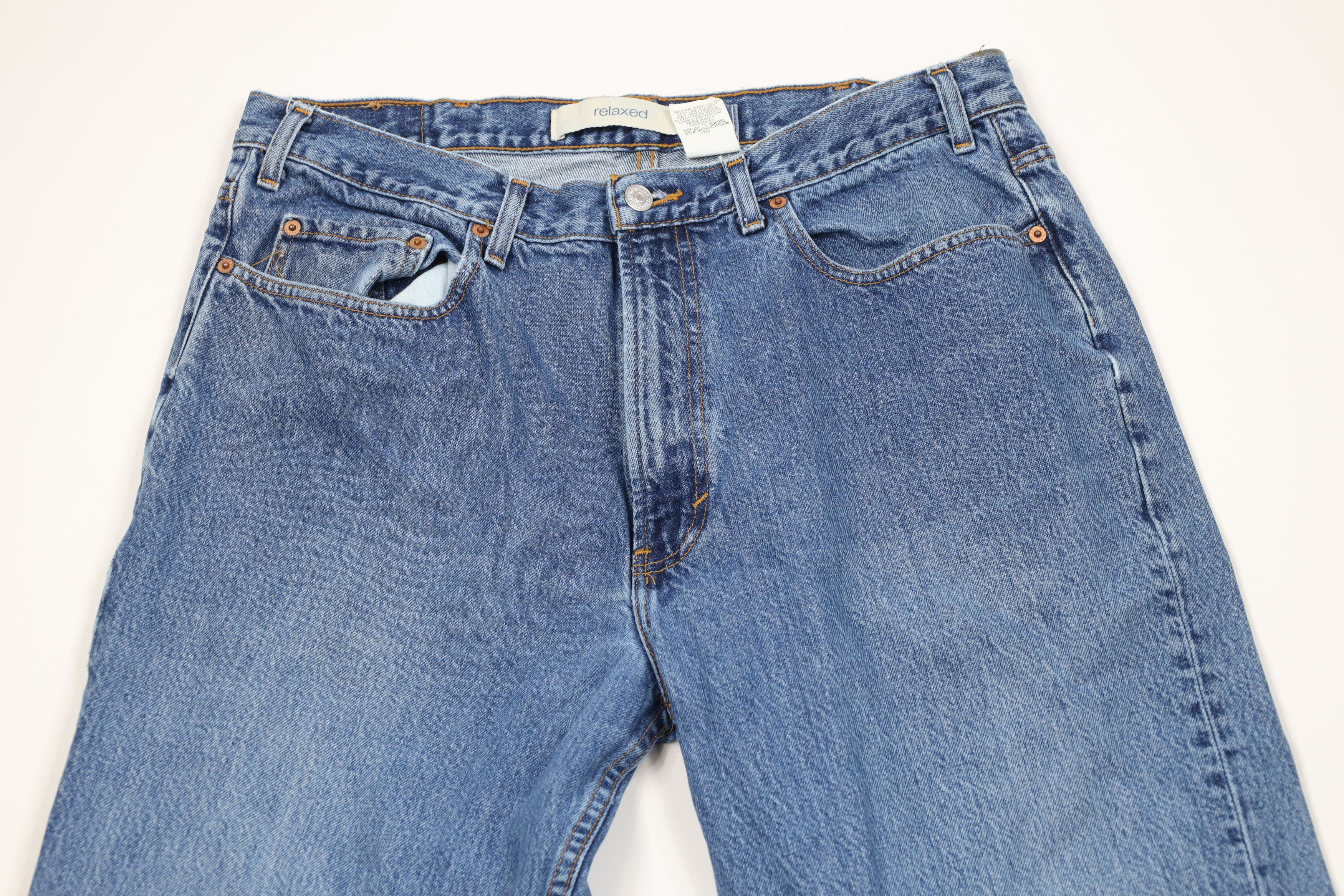 Gap Vintage Y2K 2000 Gap Relaxed Fit Denim Jeans Blue Cotton Size US 36 / EU 52 - 2 Thumbnail