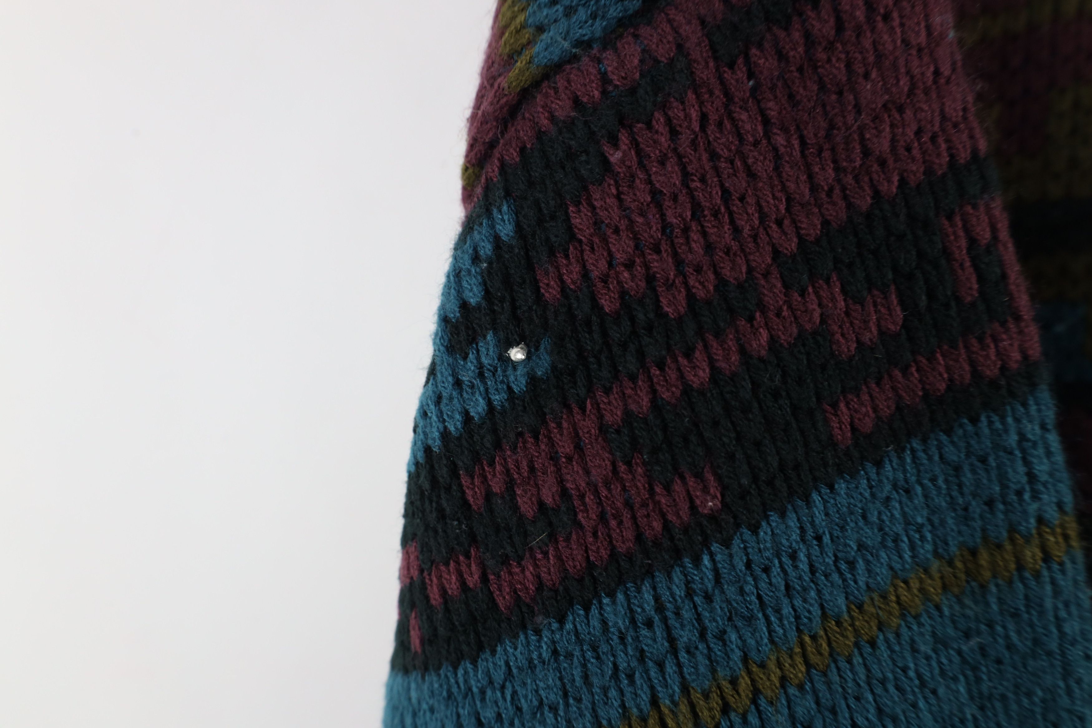 Vintage Vintage 90s Streetwear Rainbow Southwestern Knit Sweater Size L / US 10 / IT 46 - 4 Thumbnail