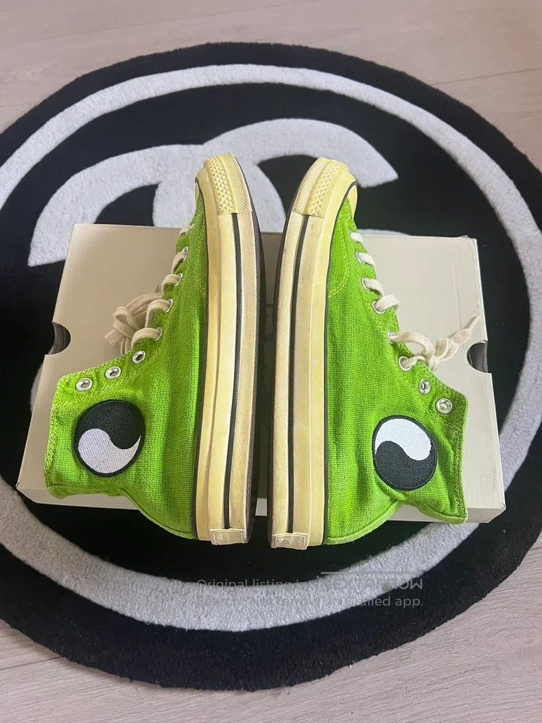 Our Legacy Our Legacy Lizard Green High Heel Canvas Shoes Size US 10 / EU 43 - 3 Thumbnail