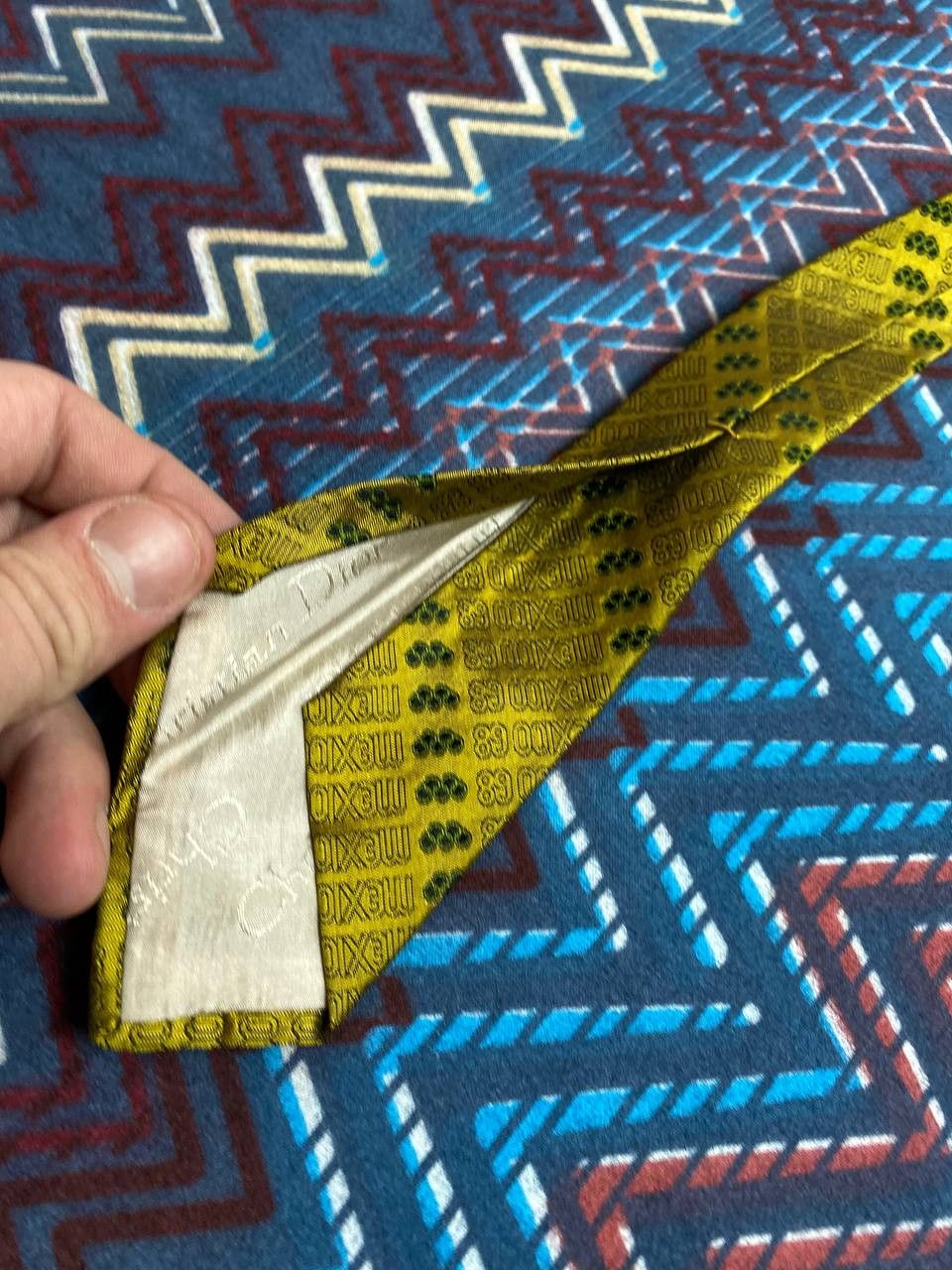 Christian Dior Monsieur Vintage 90’s Christian Dior Print Neck Tie Size ONE SIZE - 4 Thumbnail