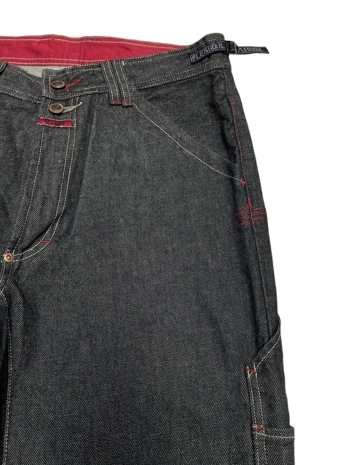 If Six Was Nine × Triple 5 Soul Rare Design Vintage Brand Triple 5 Soul Baggy Jeans 1990s Size US 32 / EU 48 - 4 Thumbnail