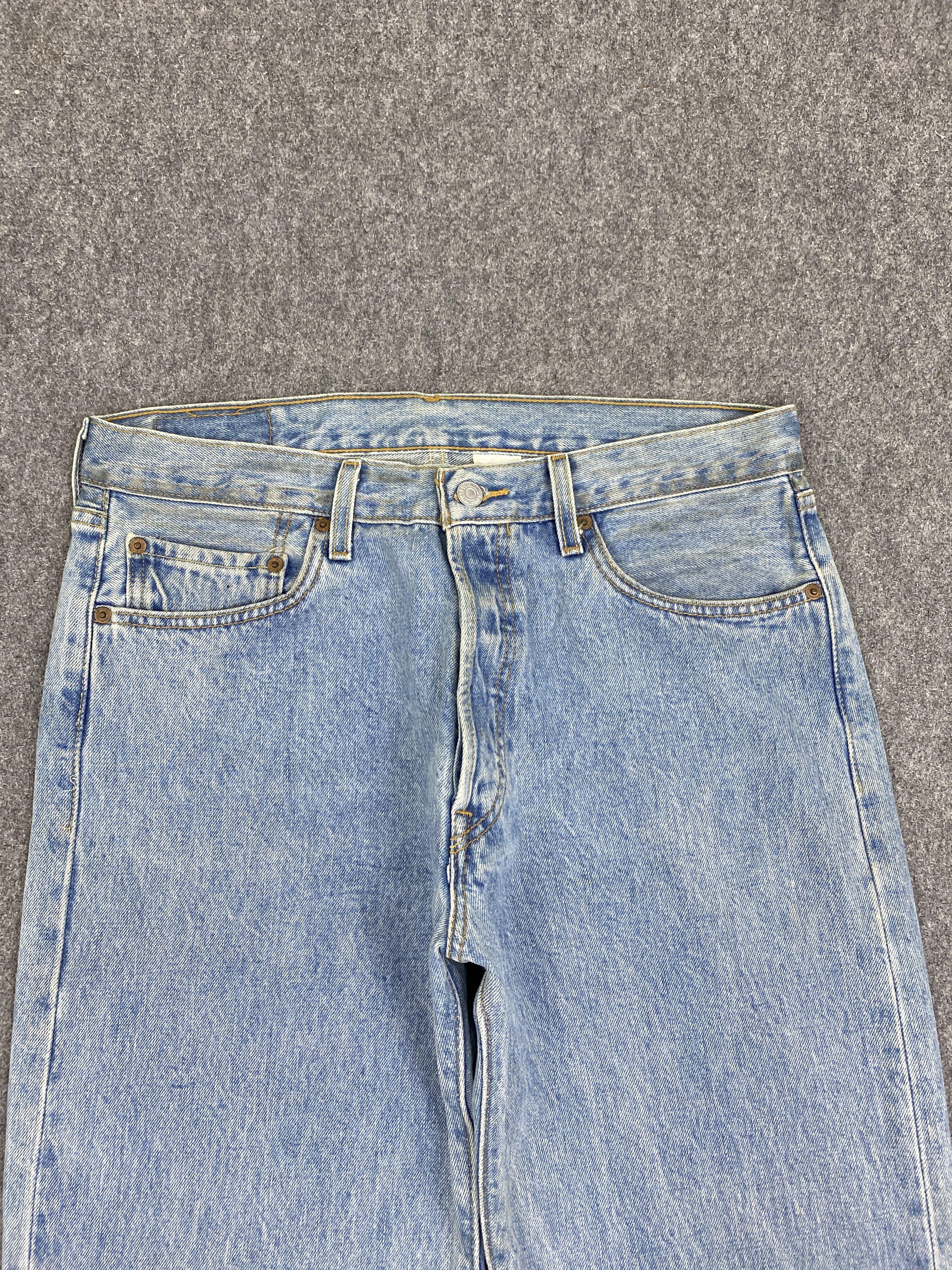 Levi's × Vintage Levis 501 Vintage 90s Faded Blue Jeans DP2814 Size US 34 / EU 50 - 2 Thumbnail