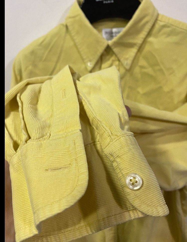 Yves Saint Laurent Corduroy YSL Shirt Velvet Yellow Size US L / EU 52-54 / 3 - 11 Thumbnail