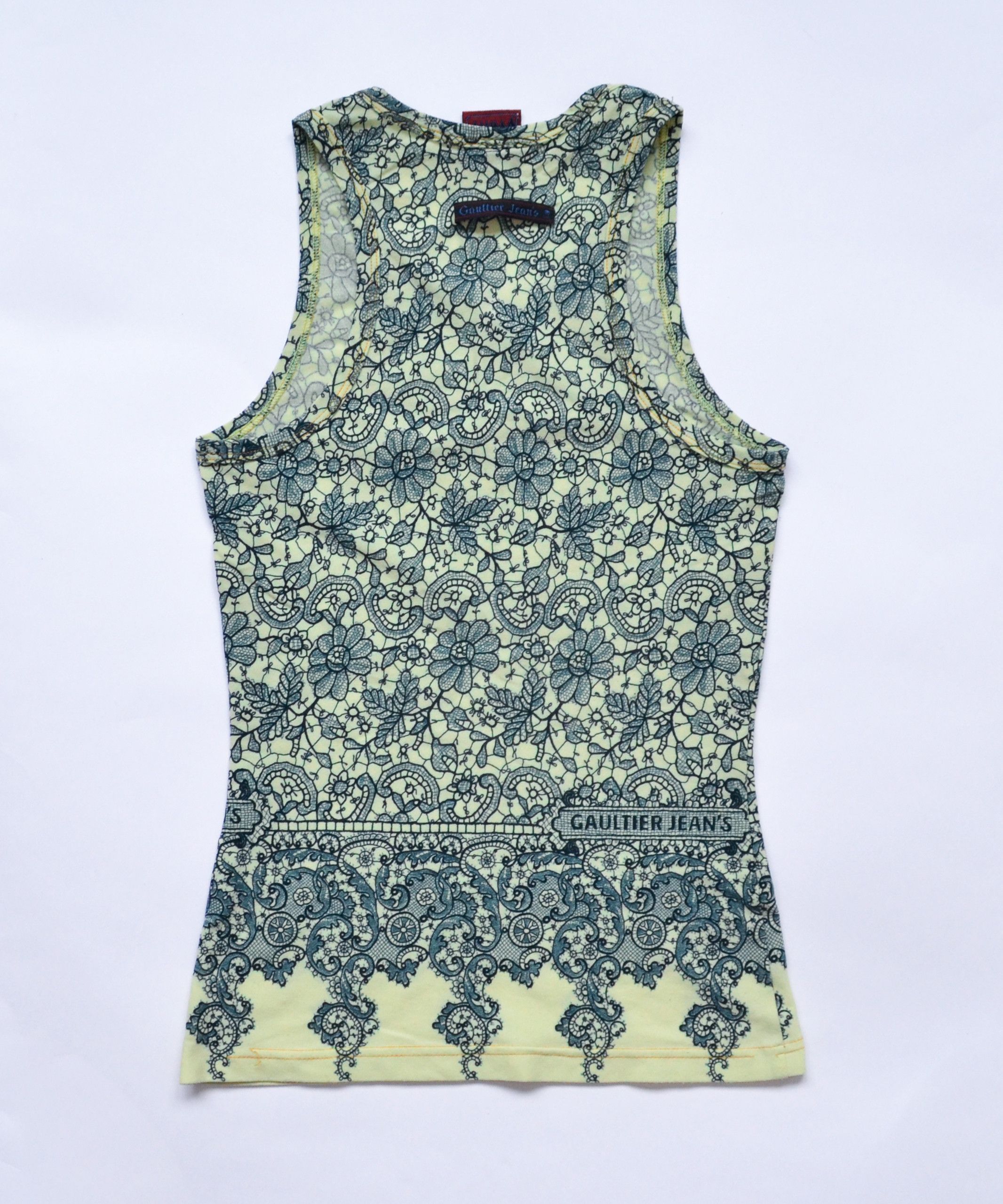 Jean Paul Gaultier Jean Paul Gaultier Sleeveless Tank Top Print Shirt 90s Size XS / US 0-2 / IT 36-38 - 3 Thumbnail