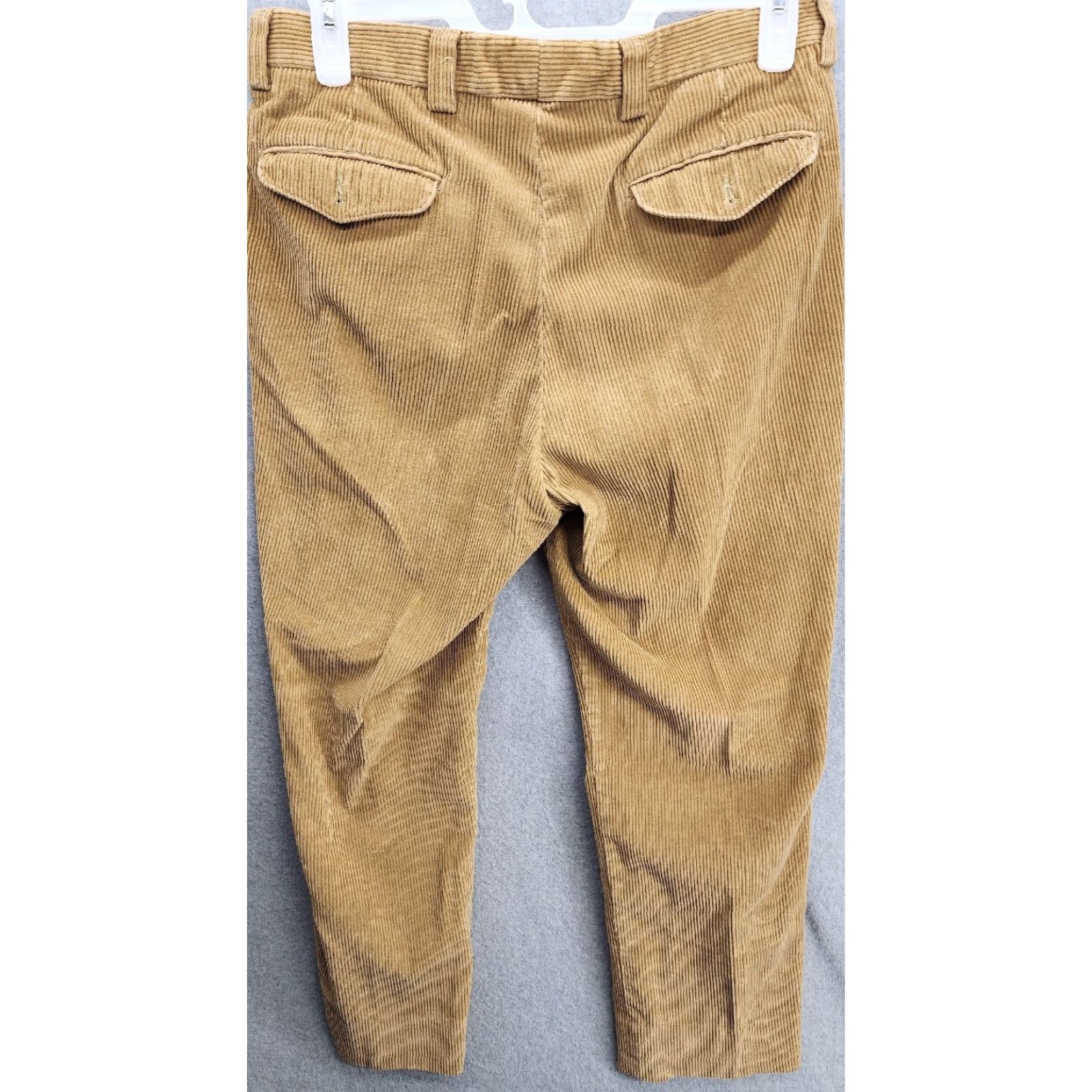 Vintage LL Bean Classic Fit Pants Mens 34 X 28 Corduroy Brown Straight Leg Chino Pockets Seasonal Fall Spring Summer Winter Regular Mens Size US 34 / EU 50 - 6 Thumbnail