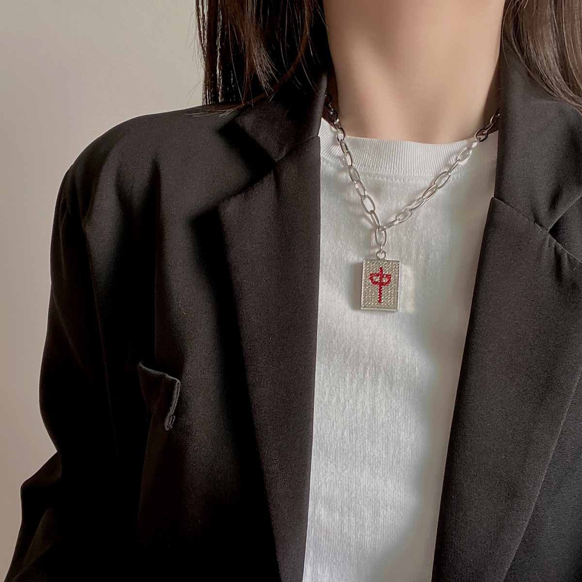 Other Mahjong Crazy STEAL! Y2K Chains Necklace Chain Size ONE SIZE - 2 Thumbnail