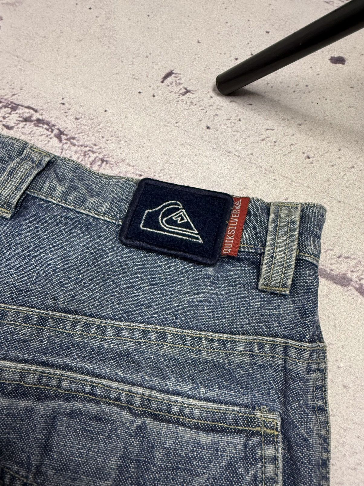 Quiksilver Mens Vintage Jeans Quiksilver Size 34 Surf Style y2k Size US 34 / EU 50 - 15 Thumbnail