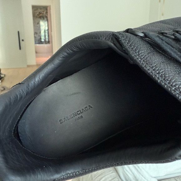 Balenciaga Balenciaga Arena Black 12 Low Tops Leather Size US 12 / EU 45 - 6 Thumbnail
