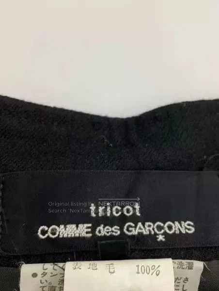 Comme des Garcons COMME des GARÇONS Black Wool Skirt. Size 31" - 4 Thumbnail