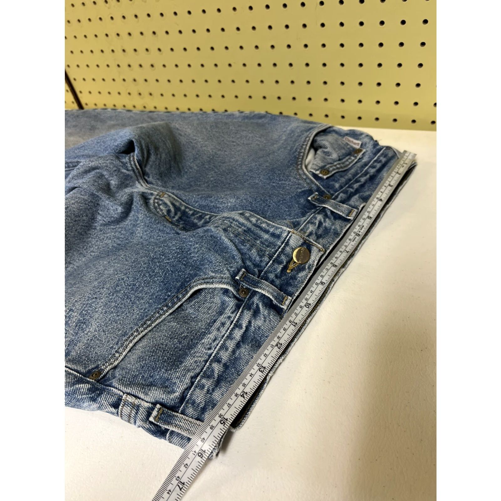 Carhartt VINTAGE Carhartt B160 DST Faded Heavy Denim Work Jeans 32x36 Relaxed Fit Regular Men Blue Denim Jeans 32 36 Boys? Size US 32 / EU 48 - 7 Thumbnail