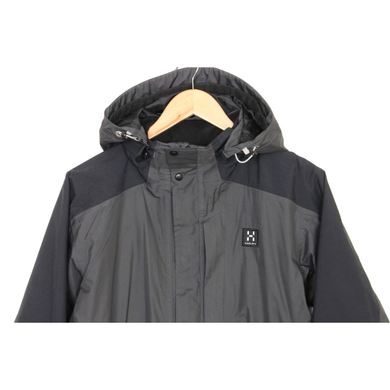Vintage HAGLOFS PROOF Hooded Outdoor Water Resist Jacket Women EU 40 MJ1789 Grey, Jacket, Women, EU40, Outdoor, Hooded, Water Resist, Haglöfs, 40, Grey Size S / US 4 / IT 40 - 2 Thumbnail