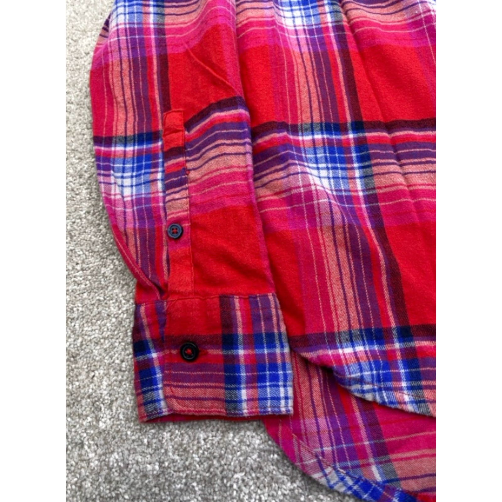 Orvis Orvis Shirt Women's M Plaid Long Sleeve Button-Up Multicolor Flannel Cotton Polyester Spandex Pockets 5963 Size M / US 6-8 / IT 42-44 - 2 Thumbnail