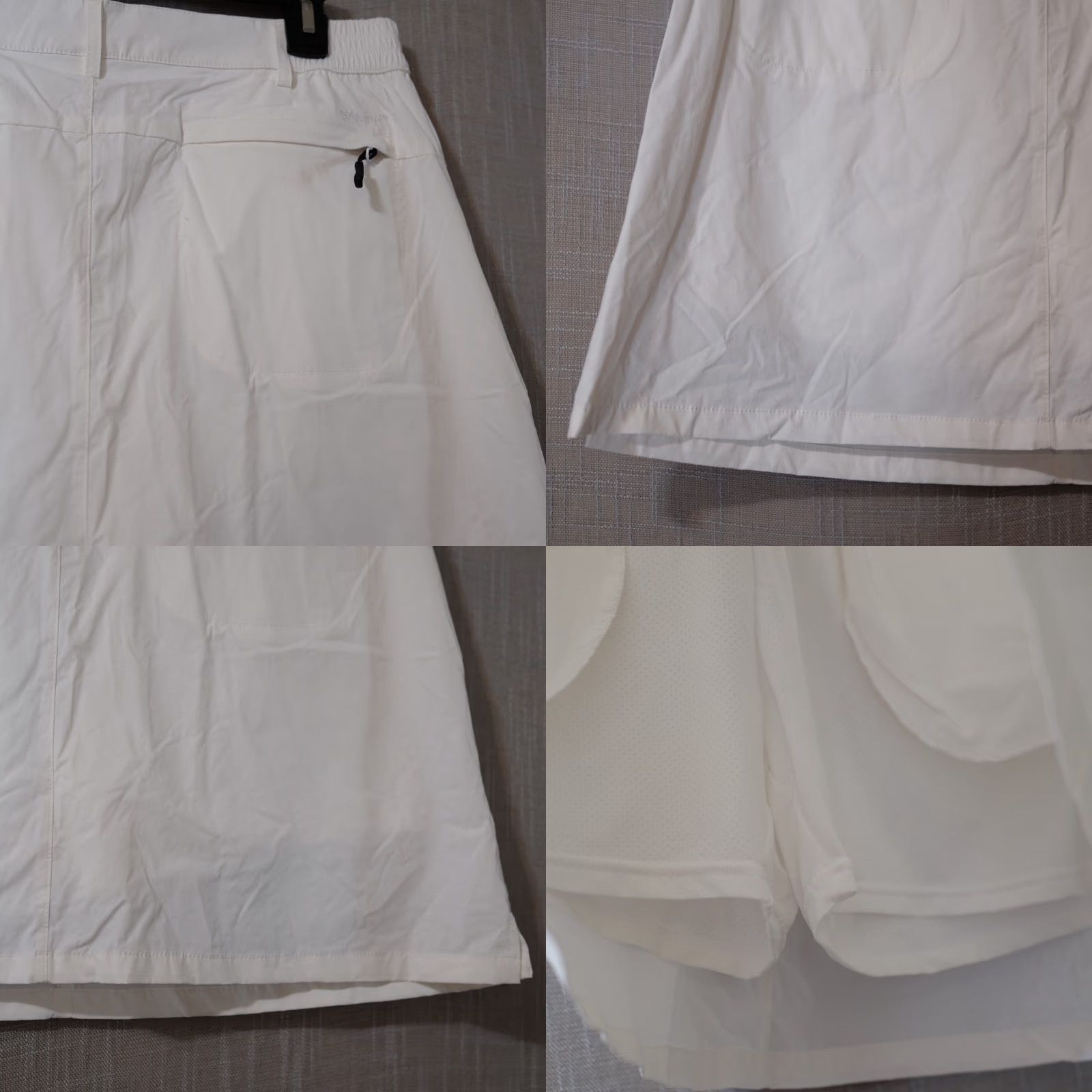 Vintage Nwot! Santiny Skort Skirt Shorts Pockets Athletic Golf White Women's XL #H56-2 Size 40" / US 18 - 8 Thumbnail