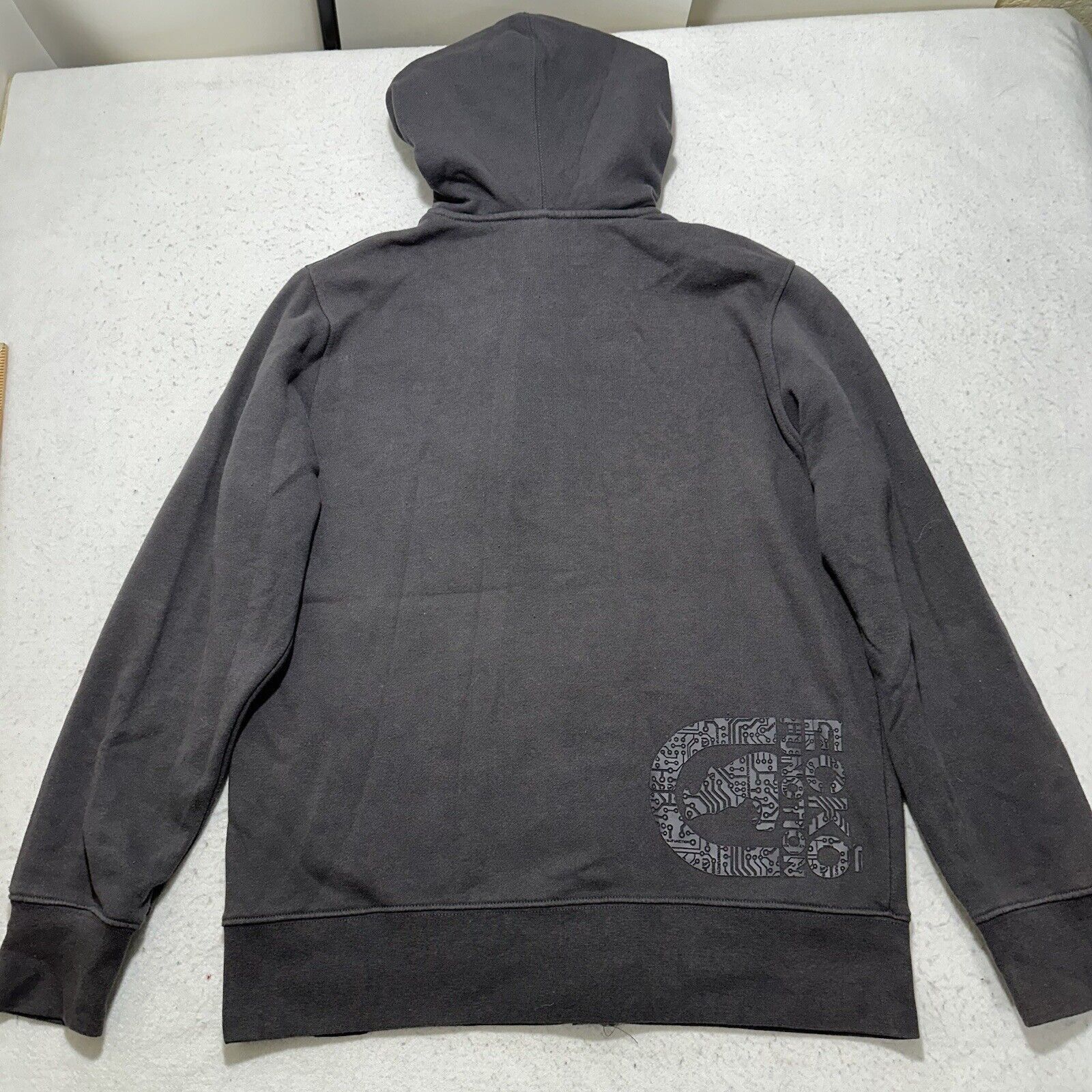 Marc Ecko Ecko Small Full Zip Hoodie Quilted Gray Athletic Sweatshirt Size US S / EU 44-46 / 1 - 10 Thumbnail