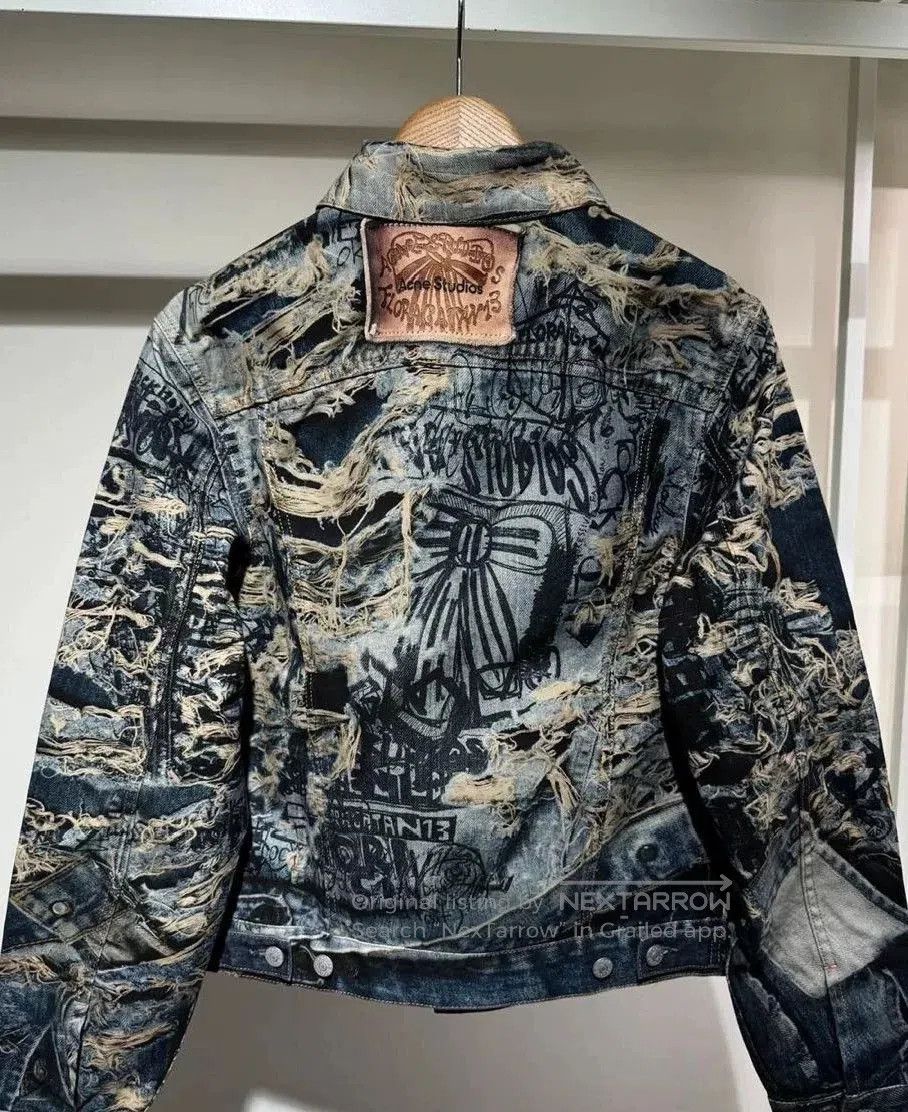 Acne Studios Acne Studios Men's Printed Denim Jacket. Size US XL / EU 56 / 4 - 2 Thumbnail
