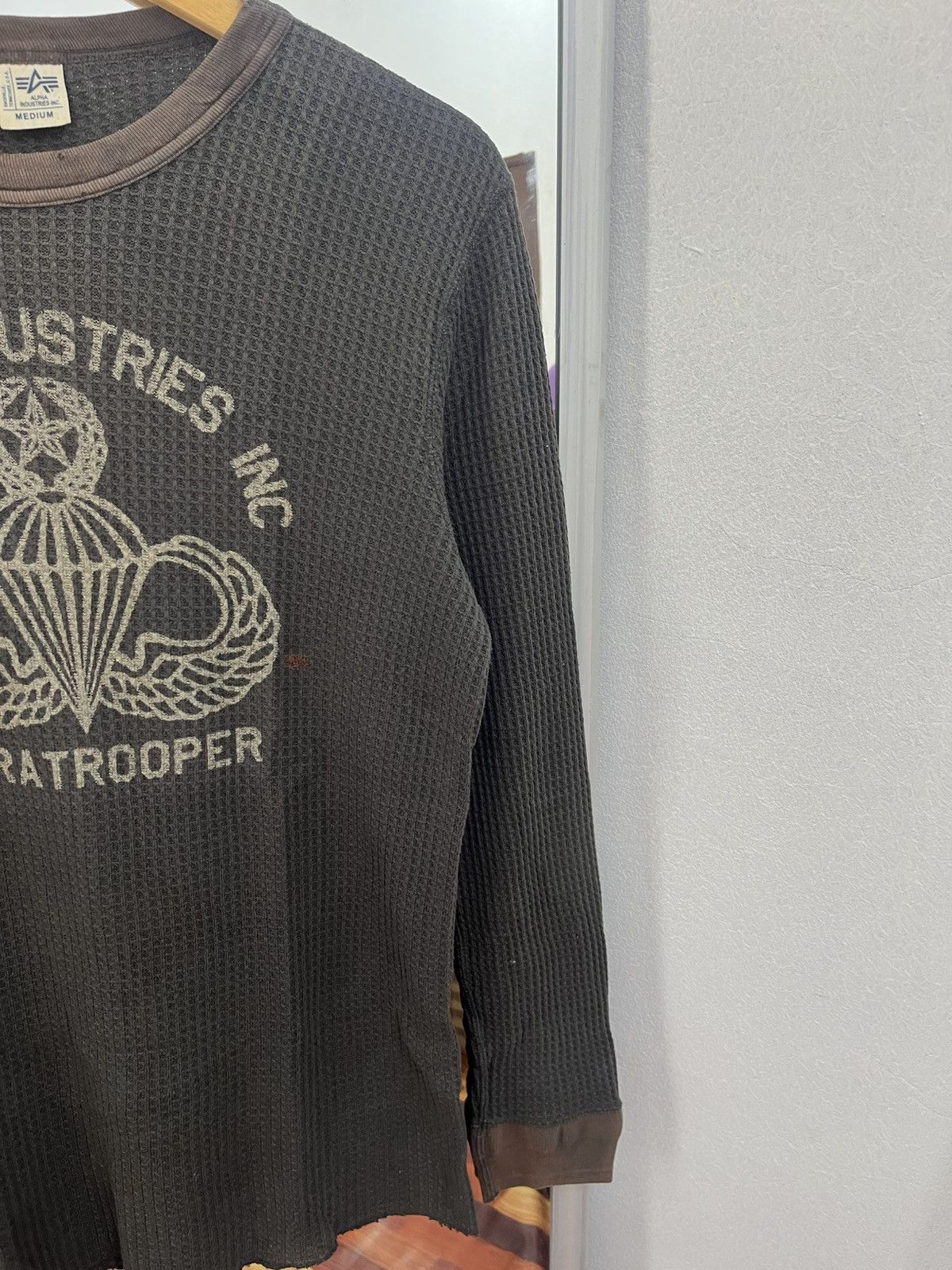 Alpha Industries Alpha Industries Paratrooper Waffle Shirt Japan Size US S / EU 44-46 / 1 - 2 Thumbnail