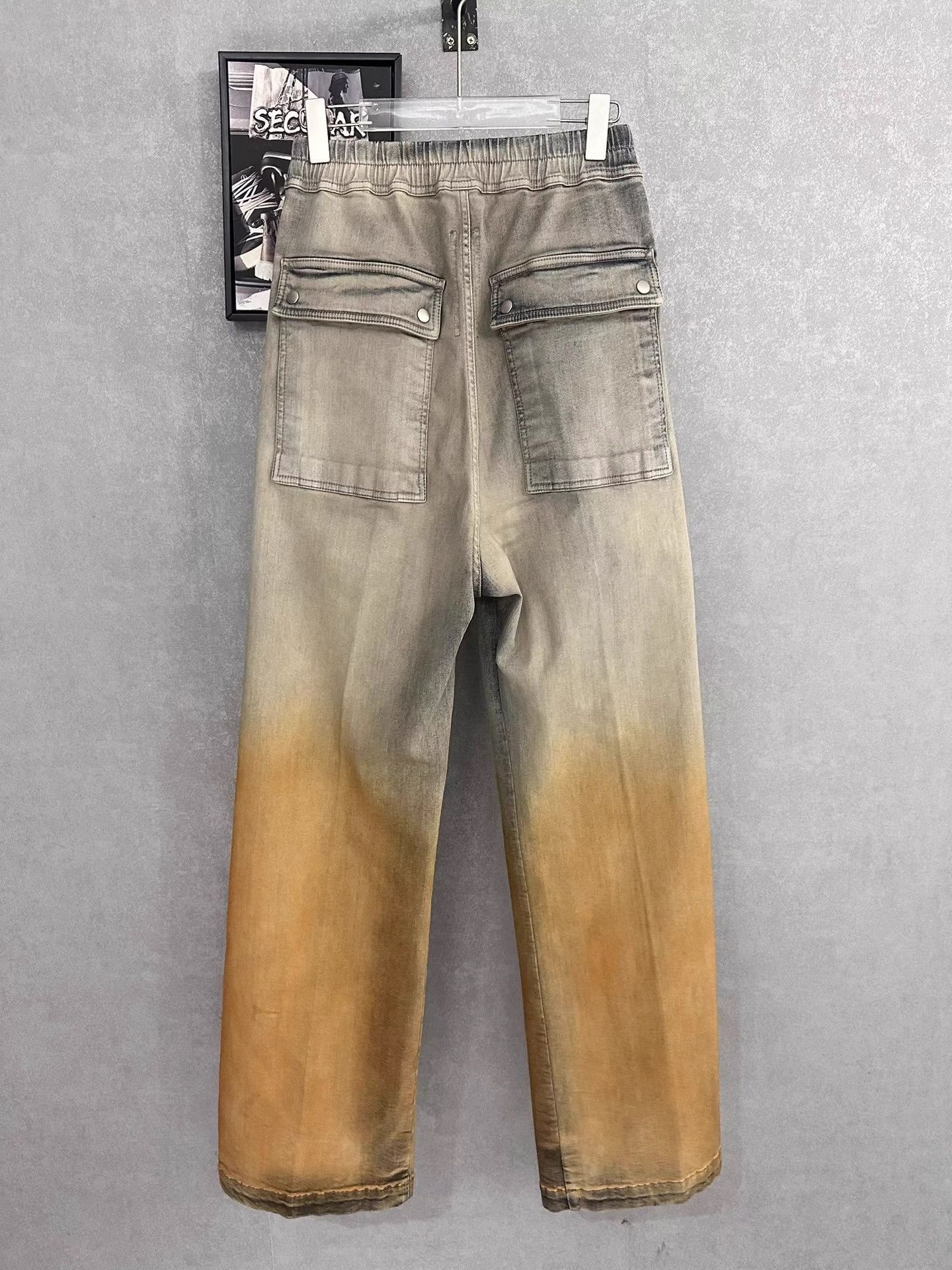 Rick Owens Rick Owens 24SS Geth Belas Gradient Washed Wide Pants K34 Size US 29 - 2 Thumbnail