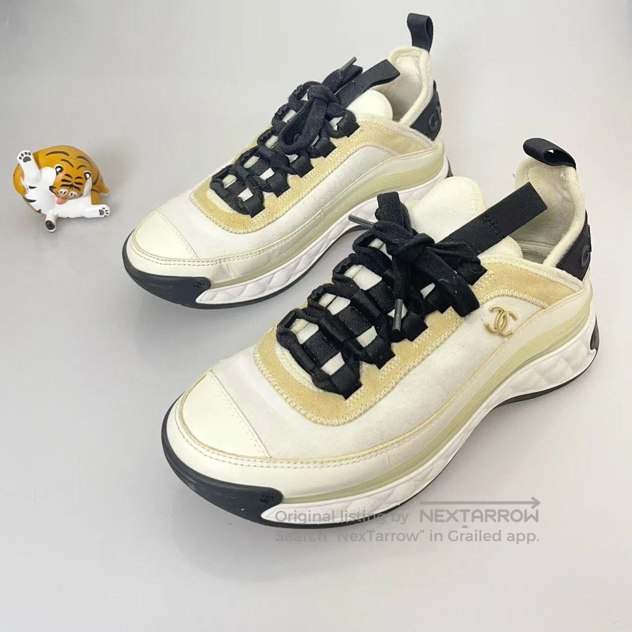 Chanel Chanel White Air Cushion Sneakers. Size US 5 / IT 35 - 1 Thumbnail