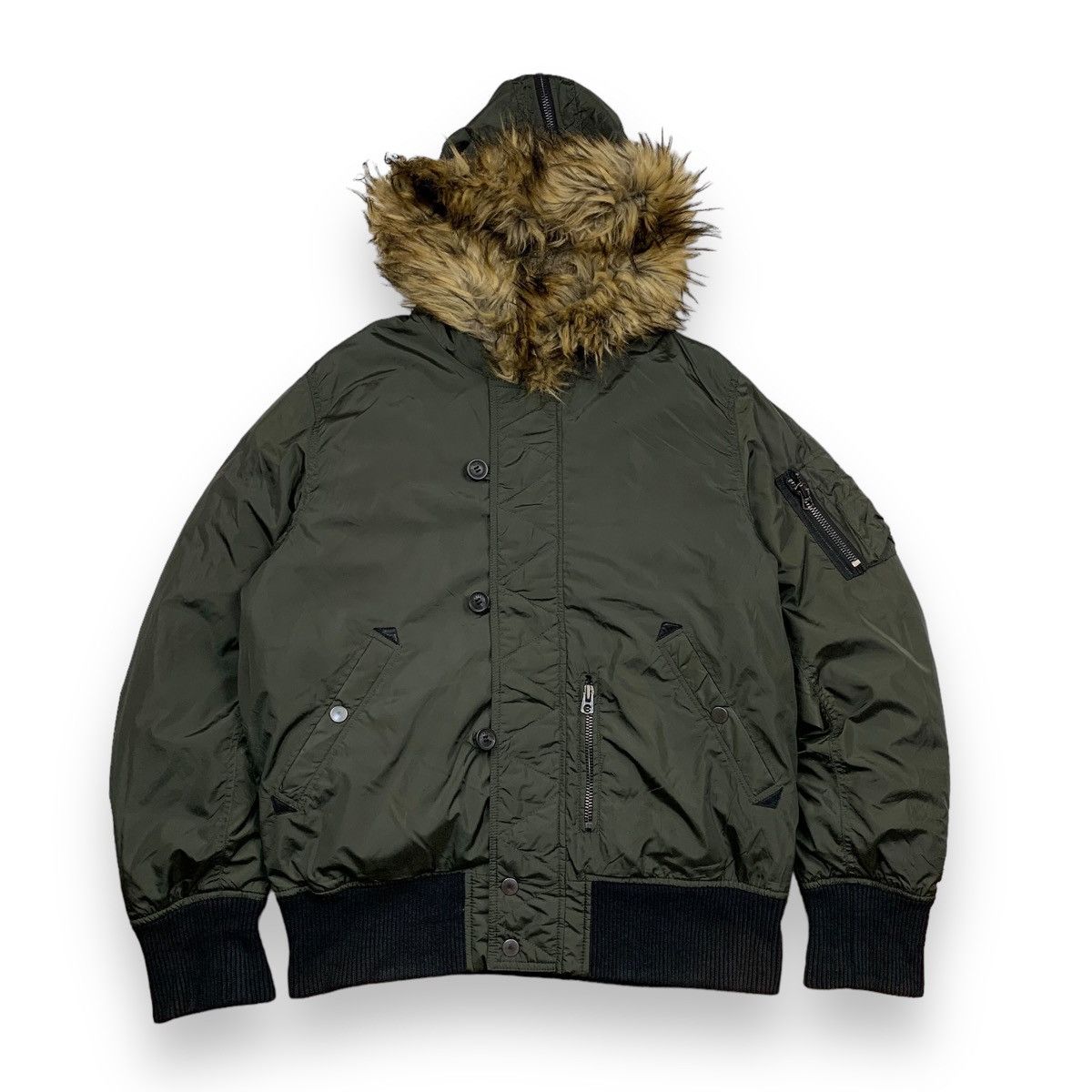 Diesel Diesel puffer fur bomber jacket Size US XL / EU 56 / 4 - 3 Thumbnail