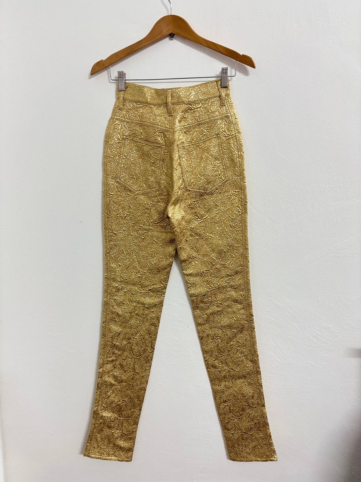 Maison Margiela 2019 Maison Margiela Cotton Silk Brocade Jeans Runway Size 24" / US 00 / IT 34 - 2 Thumbnail