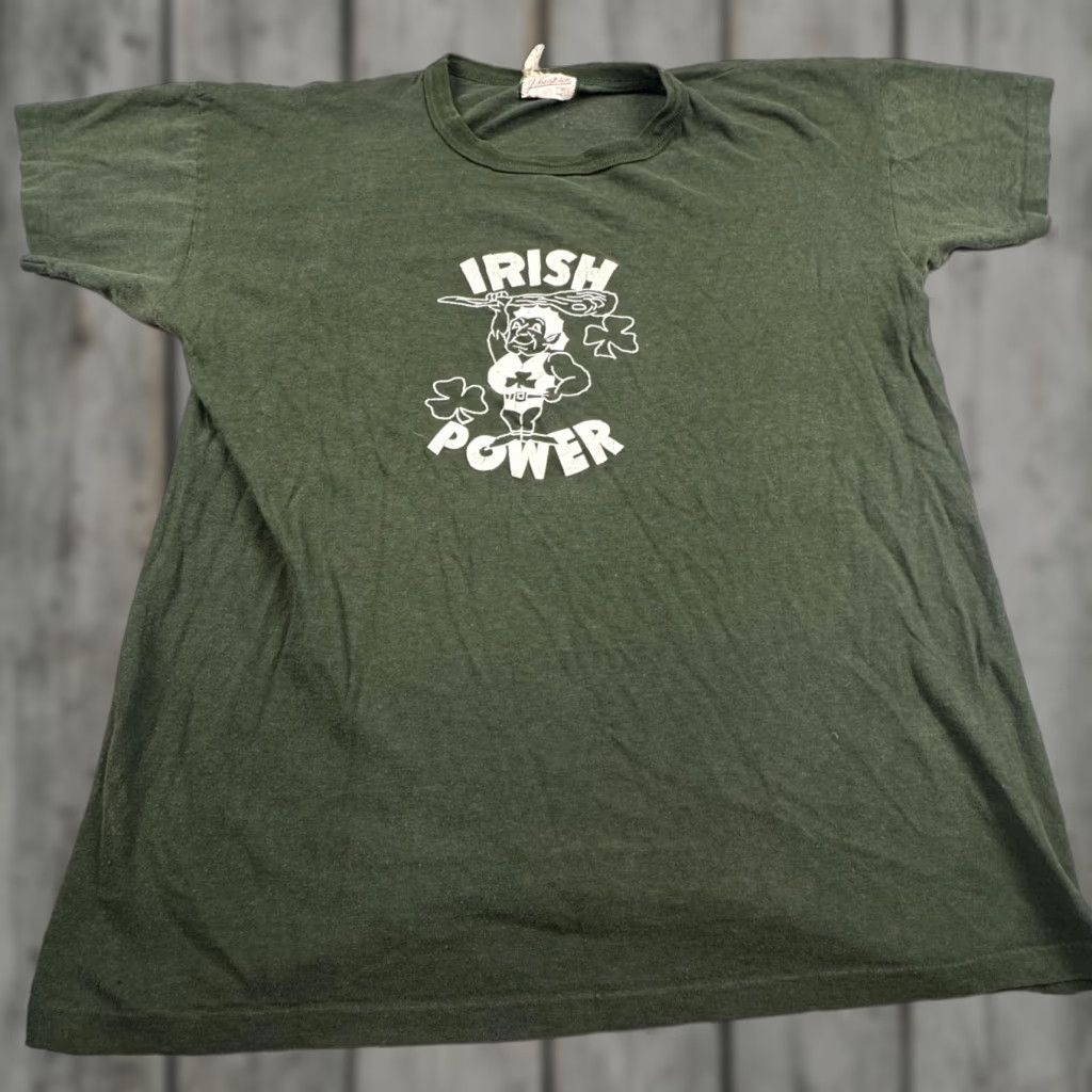 Vintage VINTAGE Johnstown Irish Power Shirt XL Green Leprechaun Shamrock Graphic Tee 70s Mens Size US XL / EU 56 / 4 - 1 Thumbnail