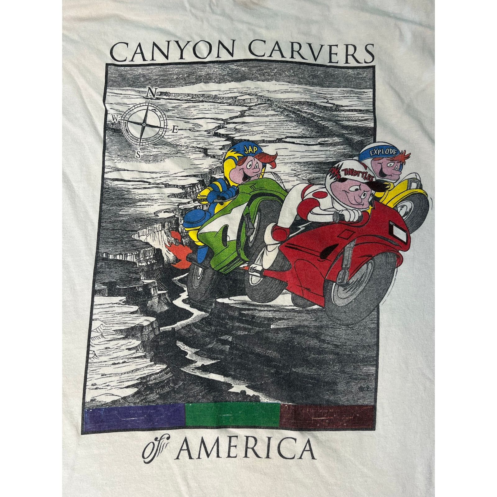 Hanes × Vintage Vintage 90s Canyon Carvers Of America Single Stitch T-shirt Size US XL / EU 56 / 4 - 4 Thumbnail