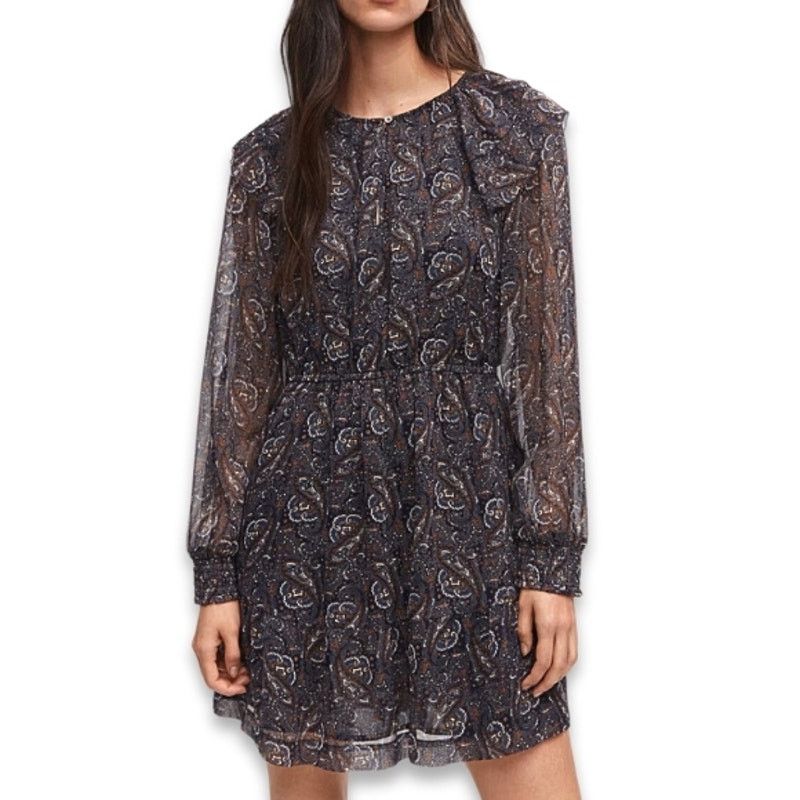Other MNG Mini Chiffon Dress Long Sleeves Paisley Multi 16 NWT Size XXL / US 16-18 / IT 52-54 - 1 Thumbnail