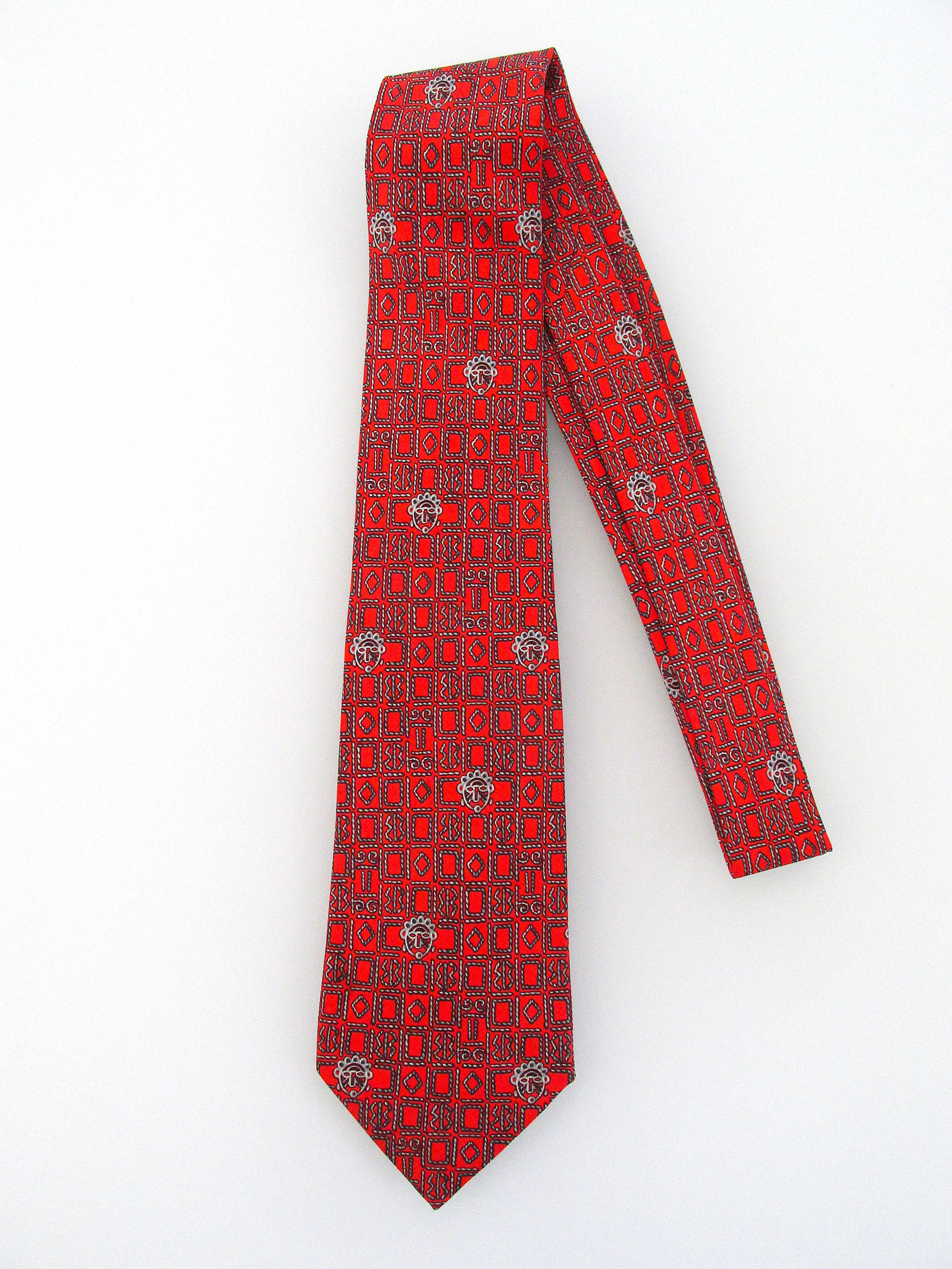 Hermes Hermes Vintage Men's Silk Tie Size ONE SIZE - 1 Thumbnail