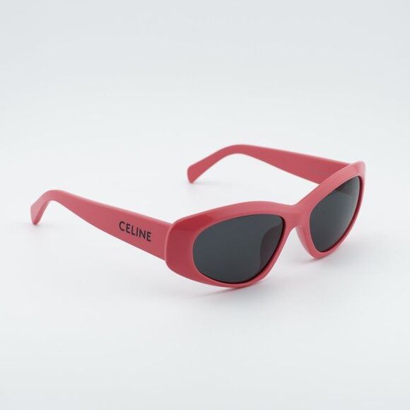 Celine Celine CL40279U 72A Sunglasses Pink Cat Eye Frame, Grey Size ONE SIZE - 4 Thumbnail
