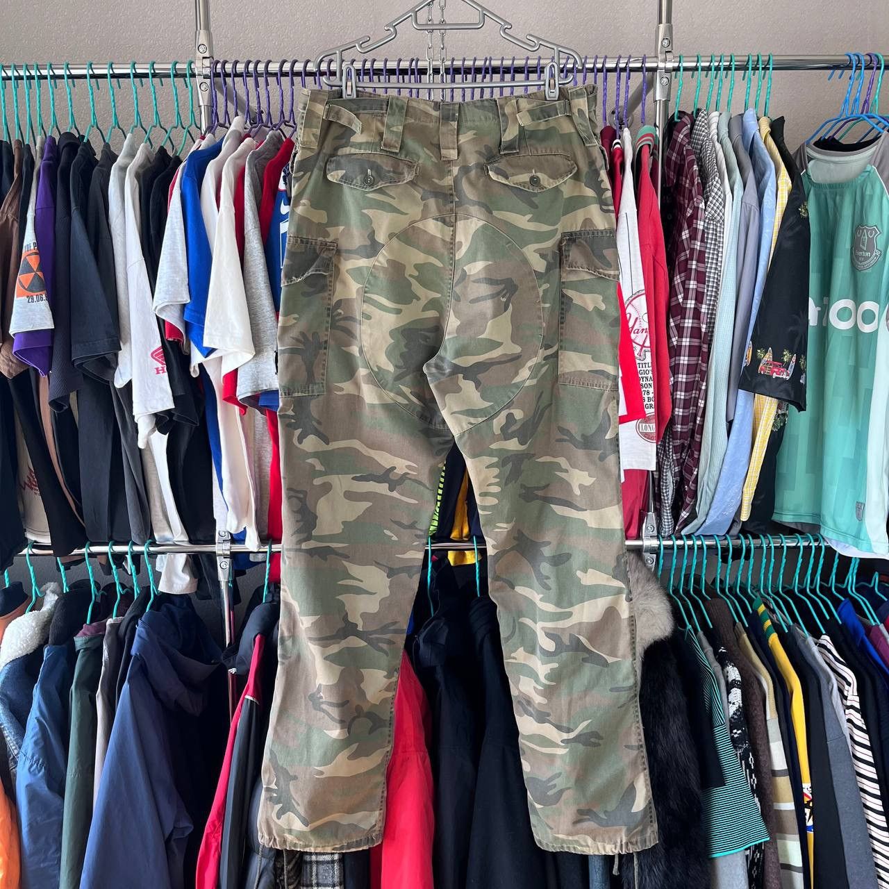 Dickies × Vintage Dickies Military Camo Cargo Work Pants Double Knee Rap SK8 Size US 36 / EU 52 - 6 Thumbnail
