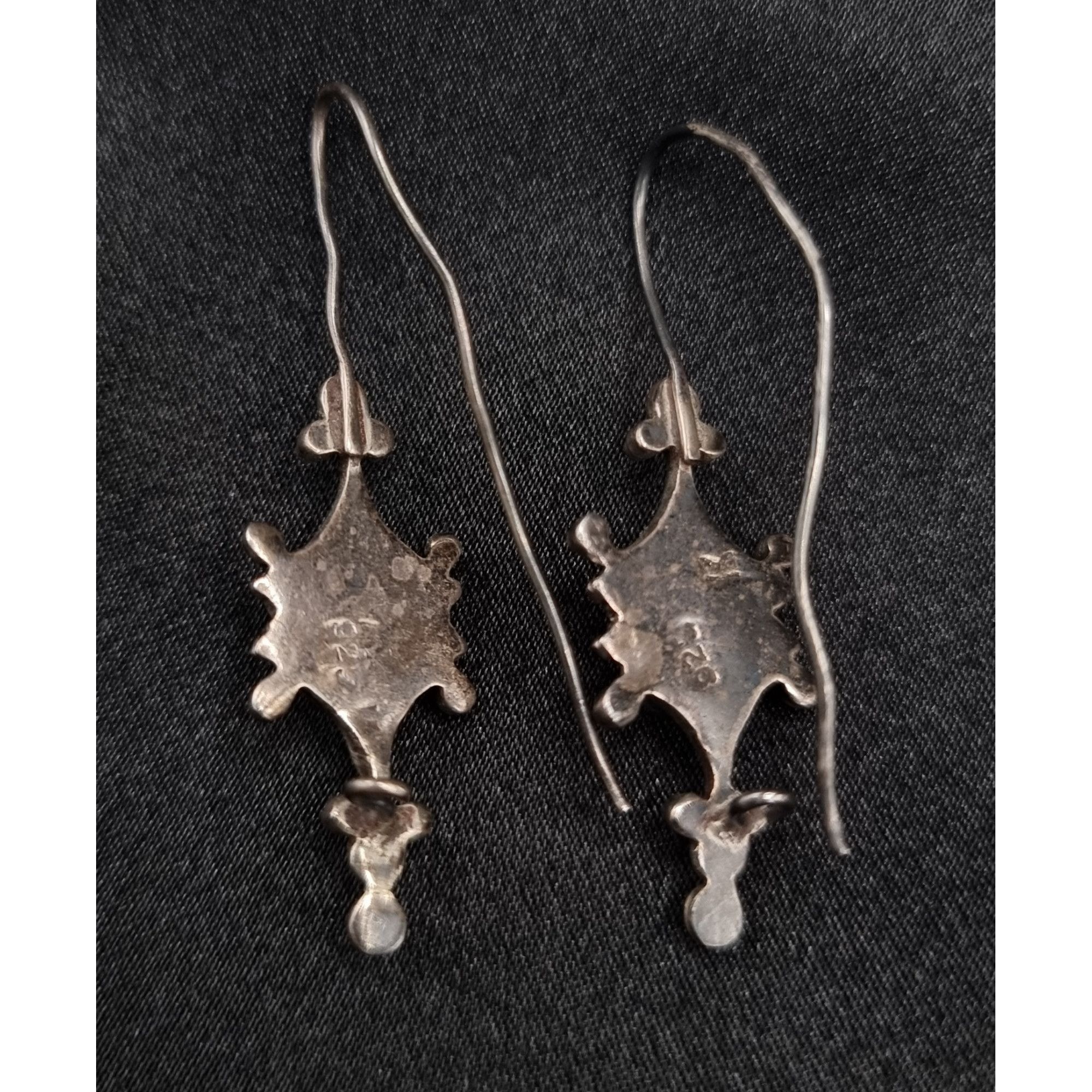 Vintage Vintage Early 2000s 925 Sterling Silver Amethyst Dangle Earr Size ONE SIZE - 4 Thumbnail