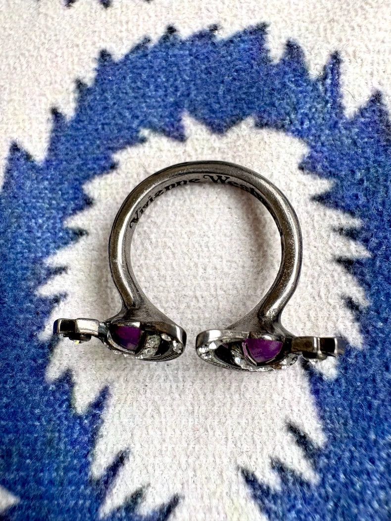 Vivienne Westwood Vivienne Westwood Vintage Purple Gemini Heart Ring Size ONE SIZE - 2 Thumbnail