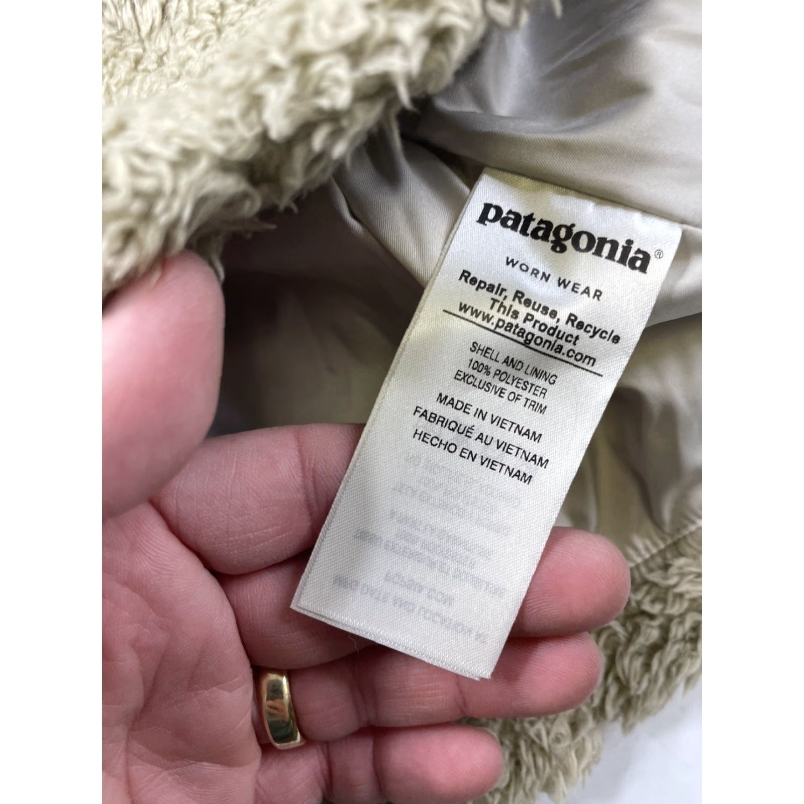 Patagonia Patagonia Women's Los Gatos Vest Full Zip Fleece Jacket Lined Beige Size Small Size S / US 4 / IT 40 - 3 Thumbnail