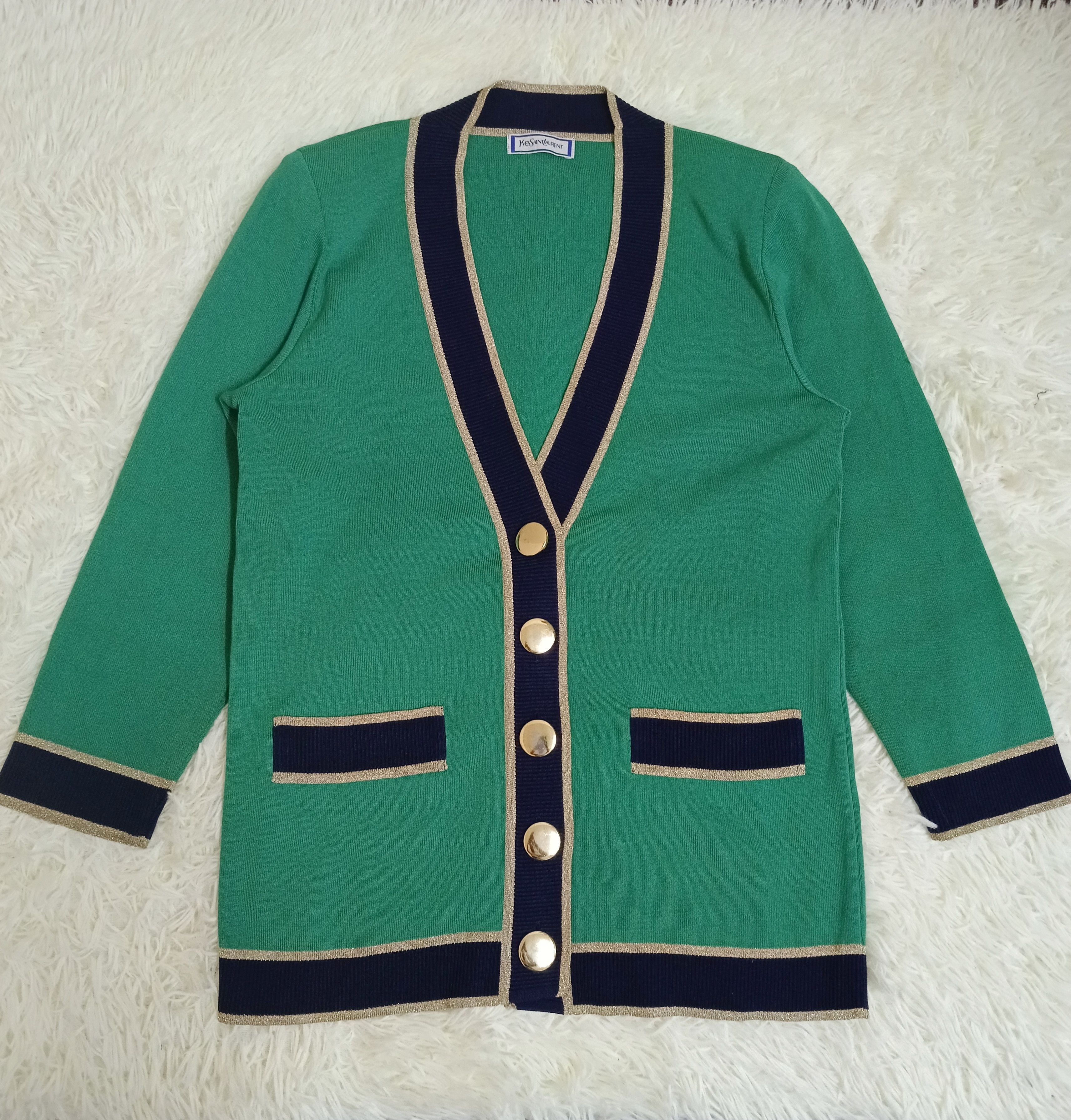Vintage × Yves Saint Laurent YVES SAINT LAURENT PARIS CARDIGAN Size M / US 6-8 / IT 42-44 - 1 Thumbnail